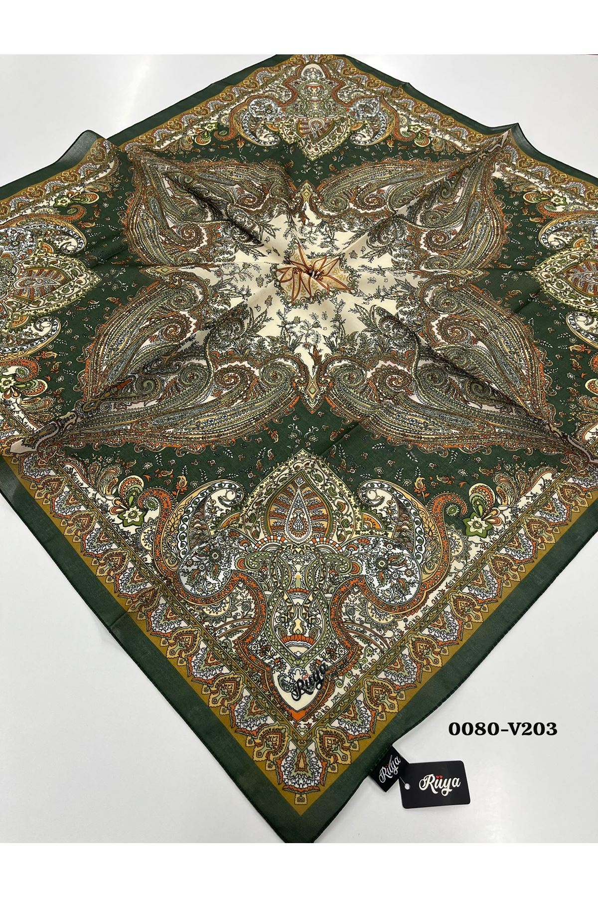 Rüya Lina Etnik Desen Soft Eşarp Kod: 0080 - V203