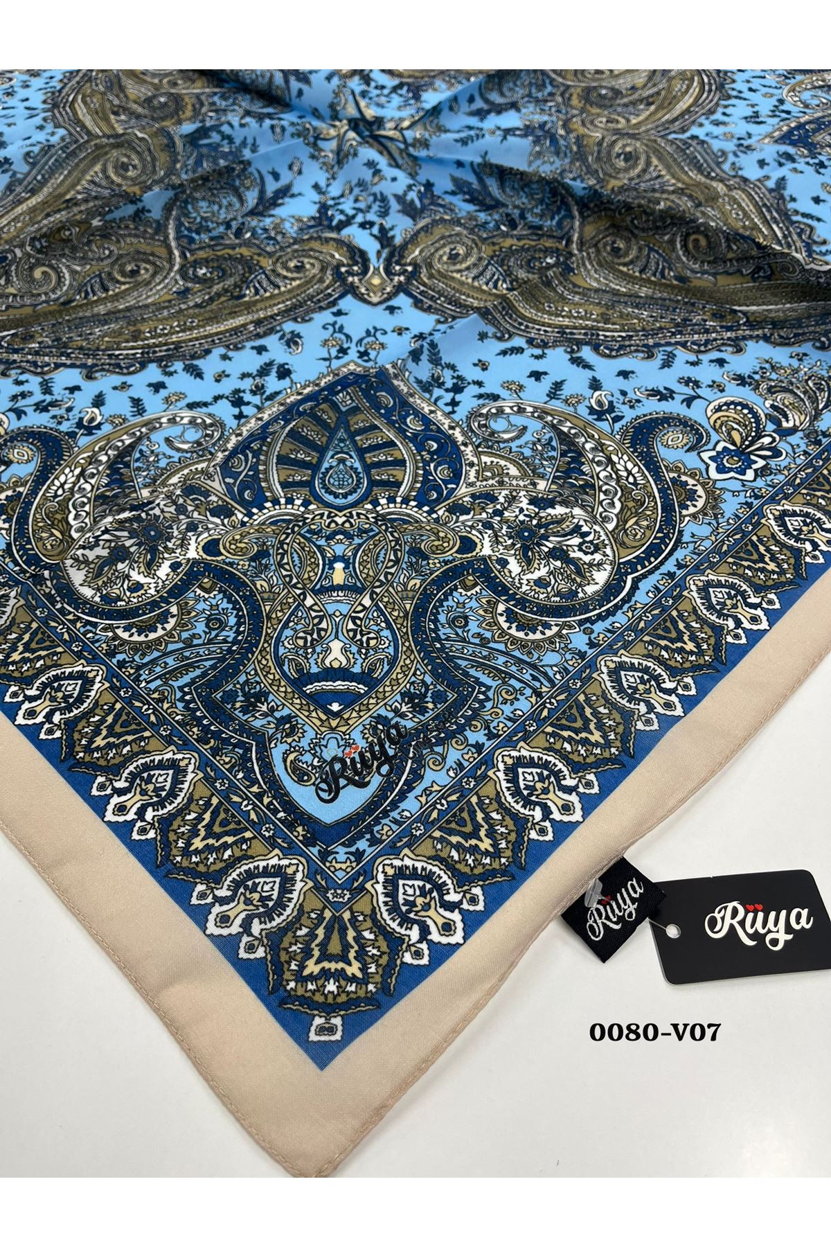 Rüya Lina Etnik Desen Soft Eşarp Kod: 0080 - V07