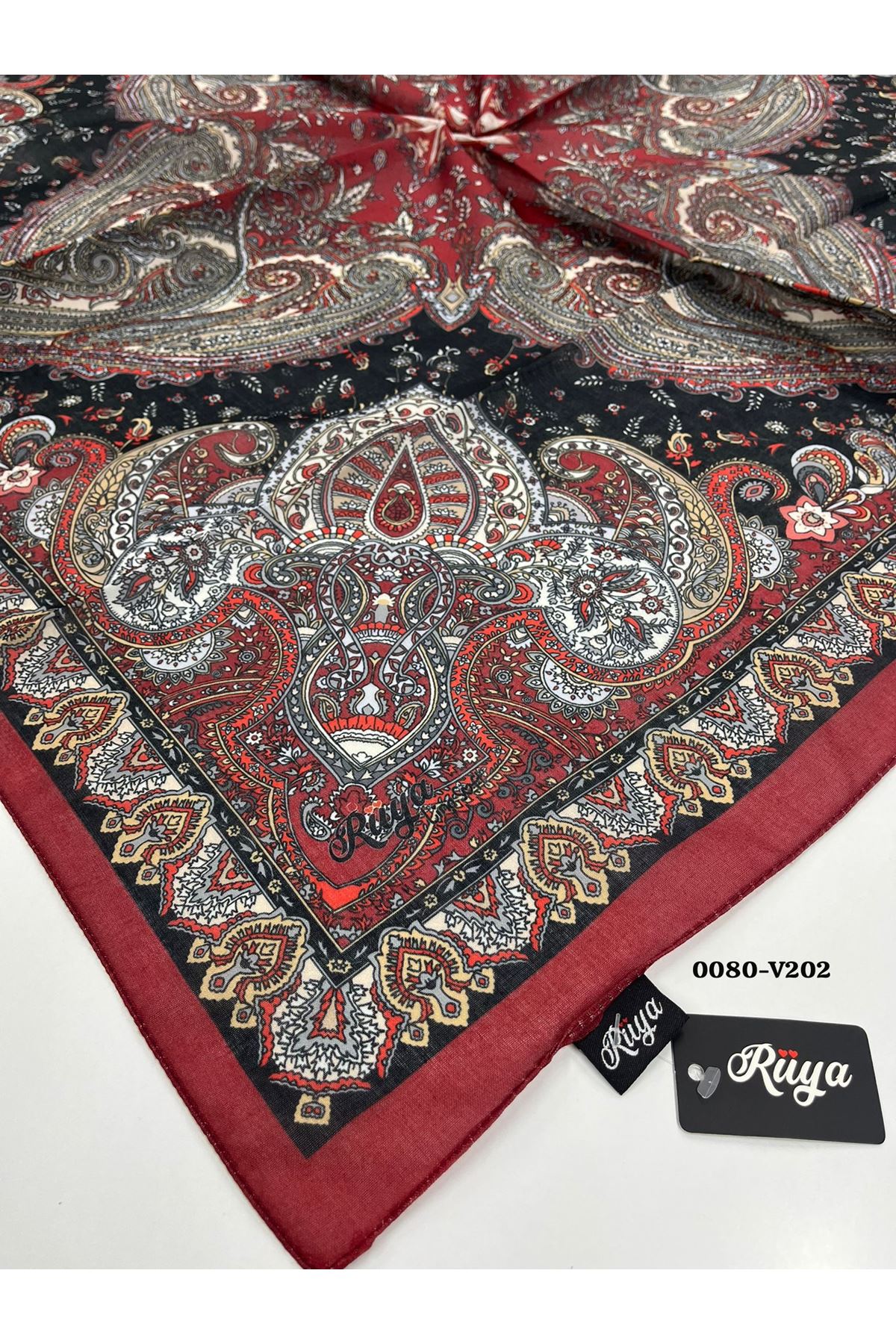 Rüya Lina Etnik Desen Soft Eşarp Kod: 0080 - V202