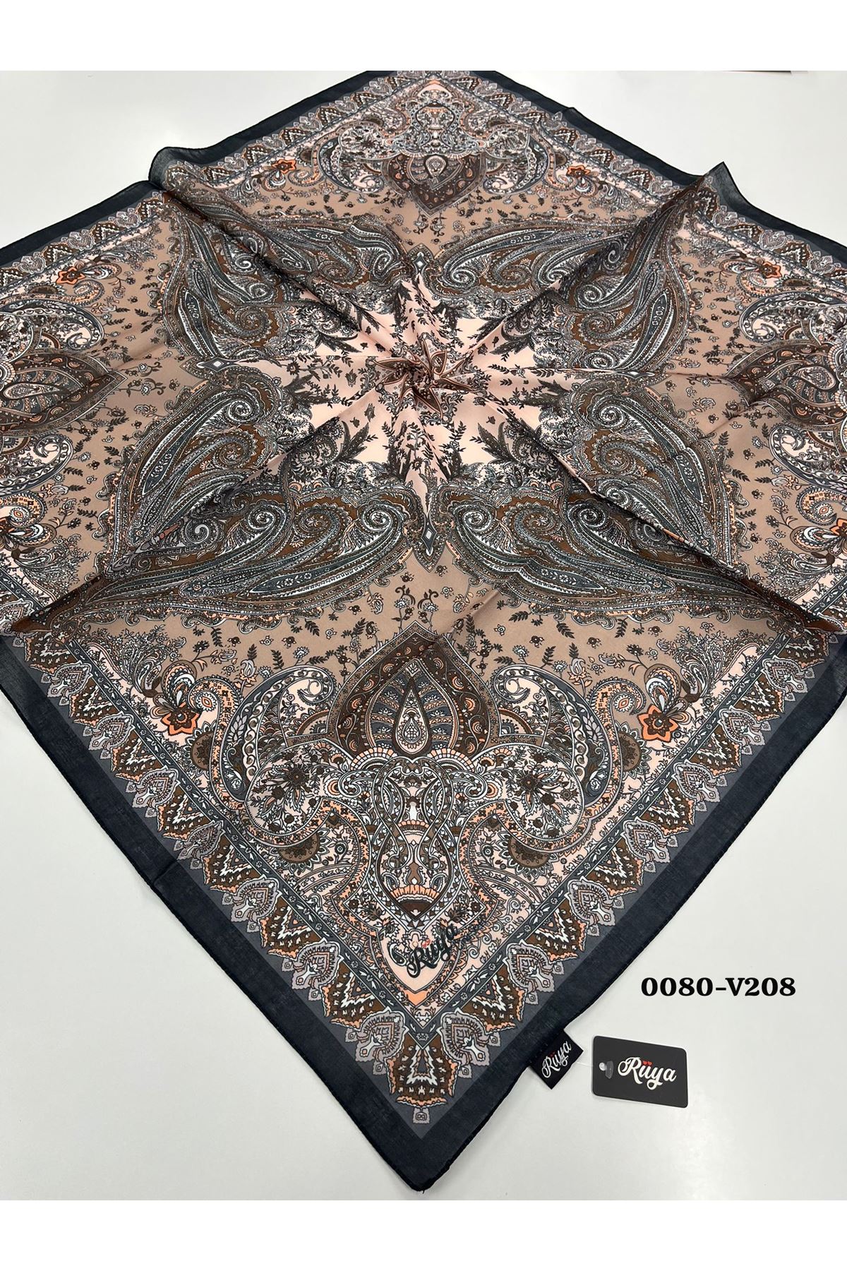 Rüya Lina Etnik Desen Soft Eşarp Kod: 0080 - V208