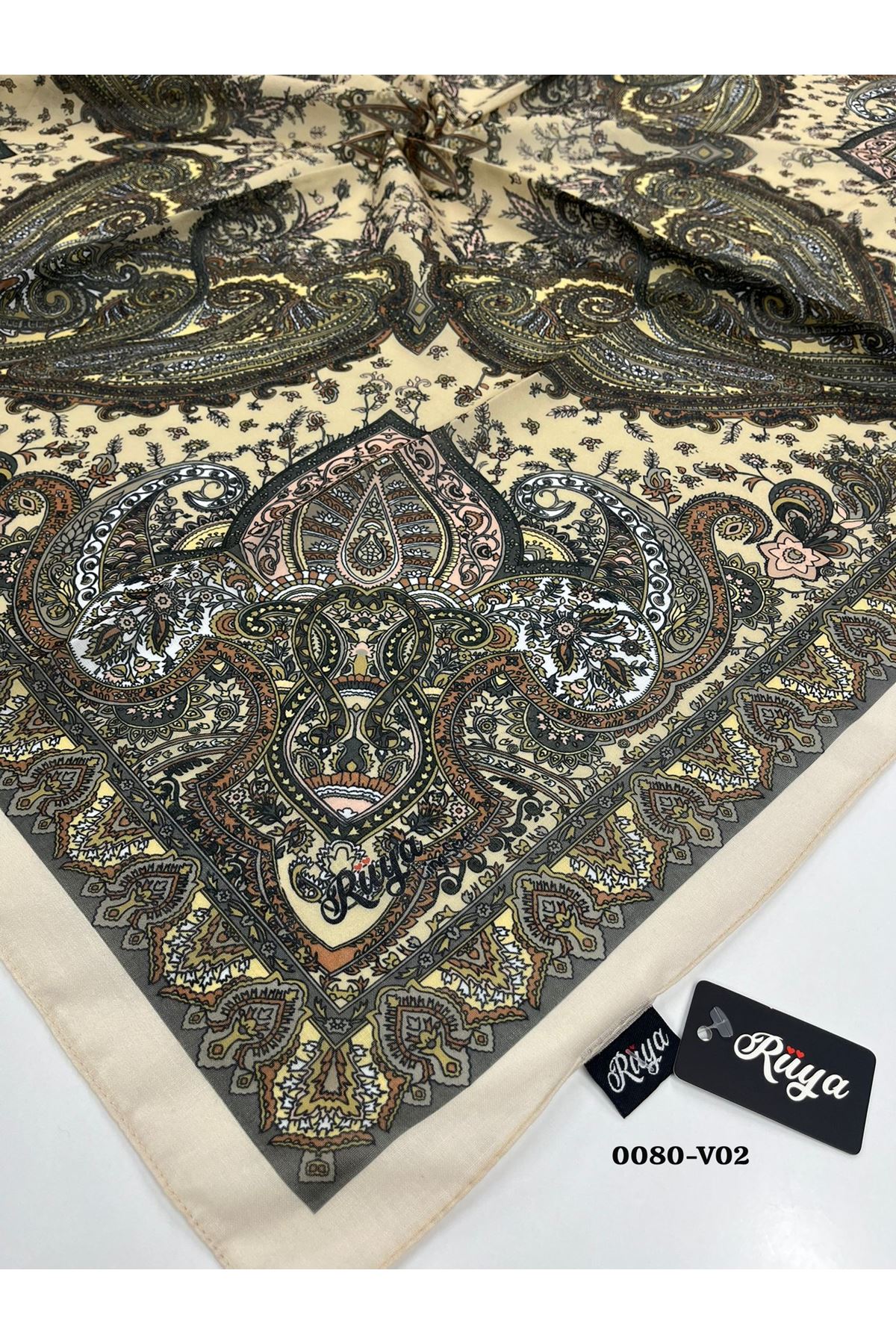 Rüya Lina Etnik Desen Soft Eşarp Kod: 0080 - V02