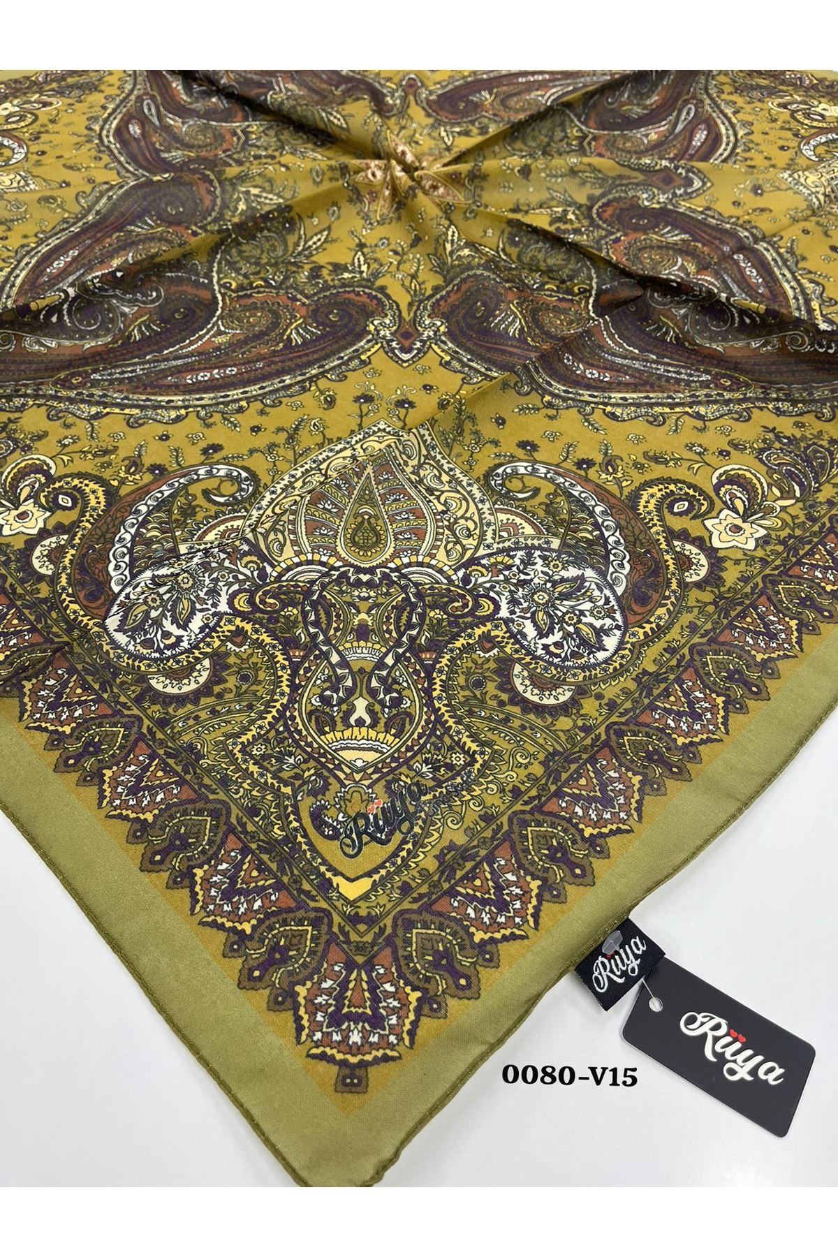 Rüya Lina Etnik Desen Soft Eşarp Kod: 0080 - V15