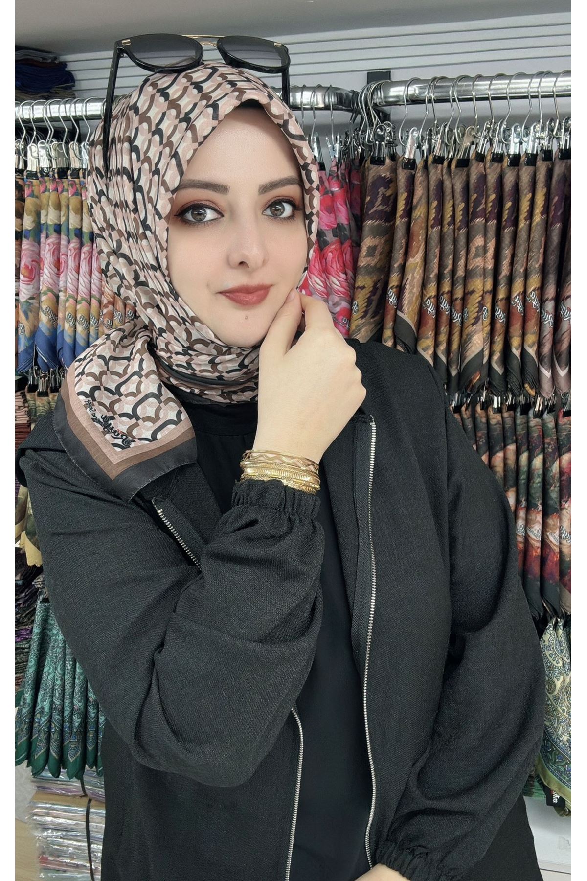 Rüya Lina Döngü Desen Soft Eşarp 