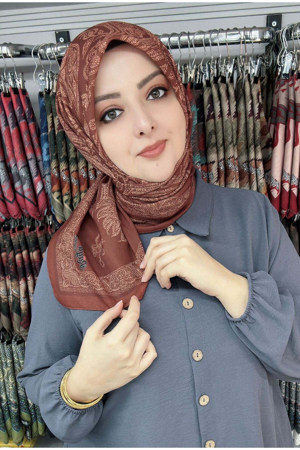 Rüya Lina Dantel Desen Soft Eşarp 