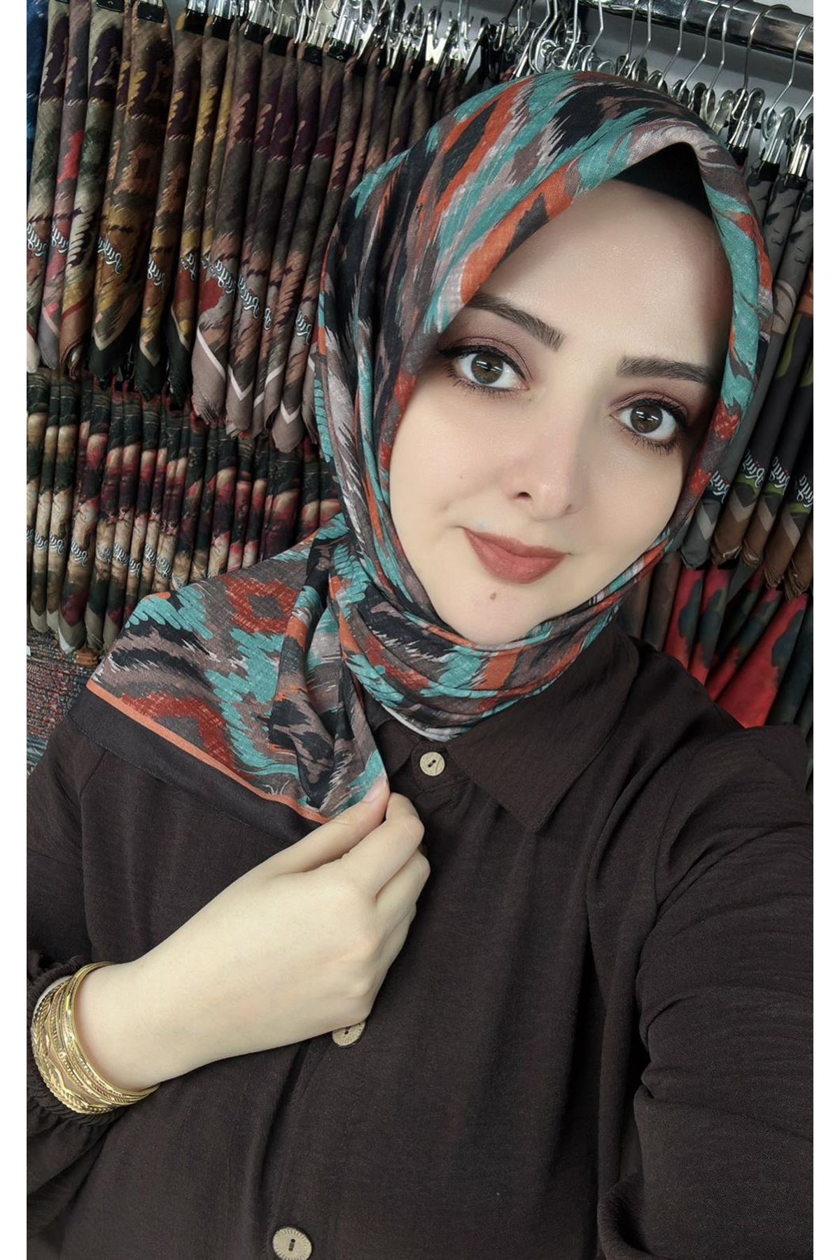 Rüya Lina Retro Desen Soft Eşarp   