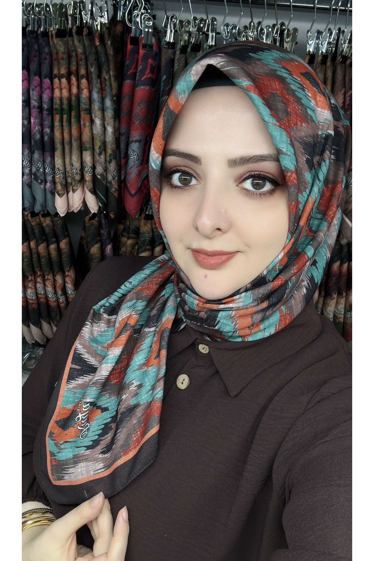 Rüya Lina Retro Desen Soft Eşarp   