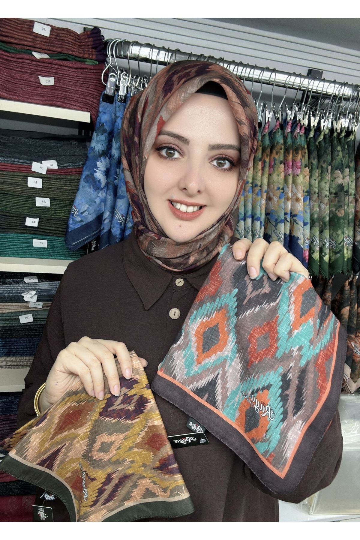 Rüya Lina Retro Desen Soft Eşarp  