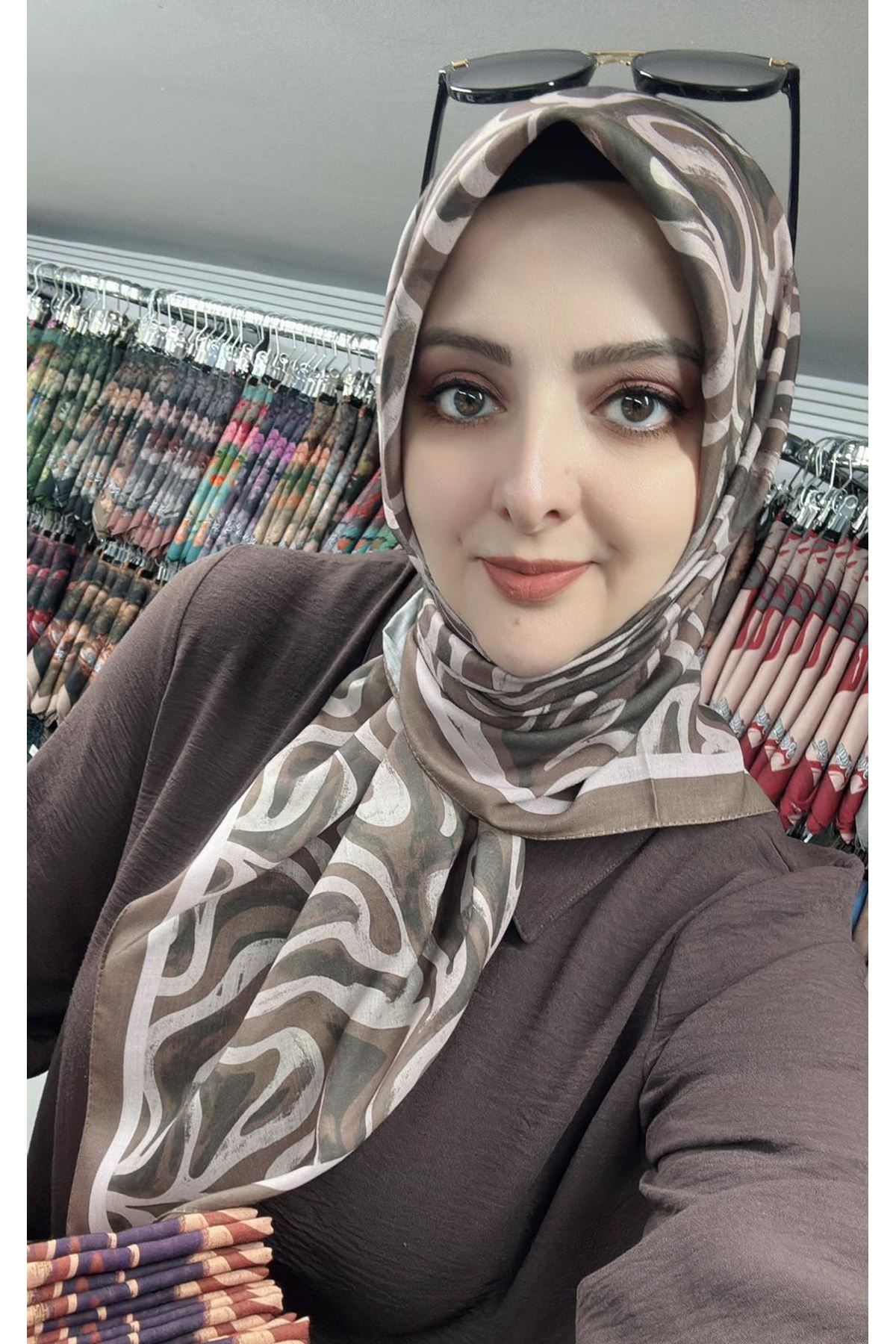 Rüya Lina Suyolu Desen Soft Eşarp Kod : 4218