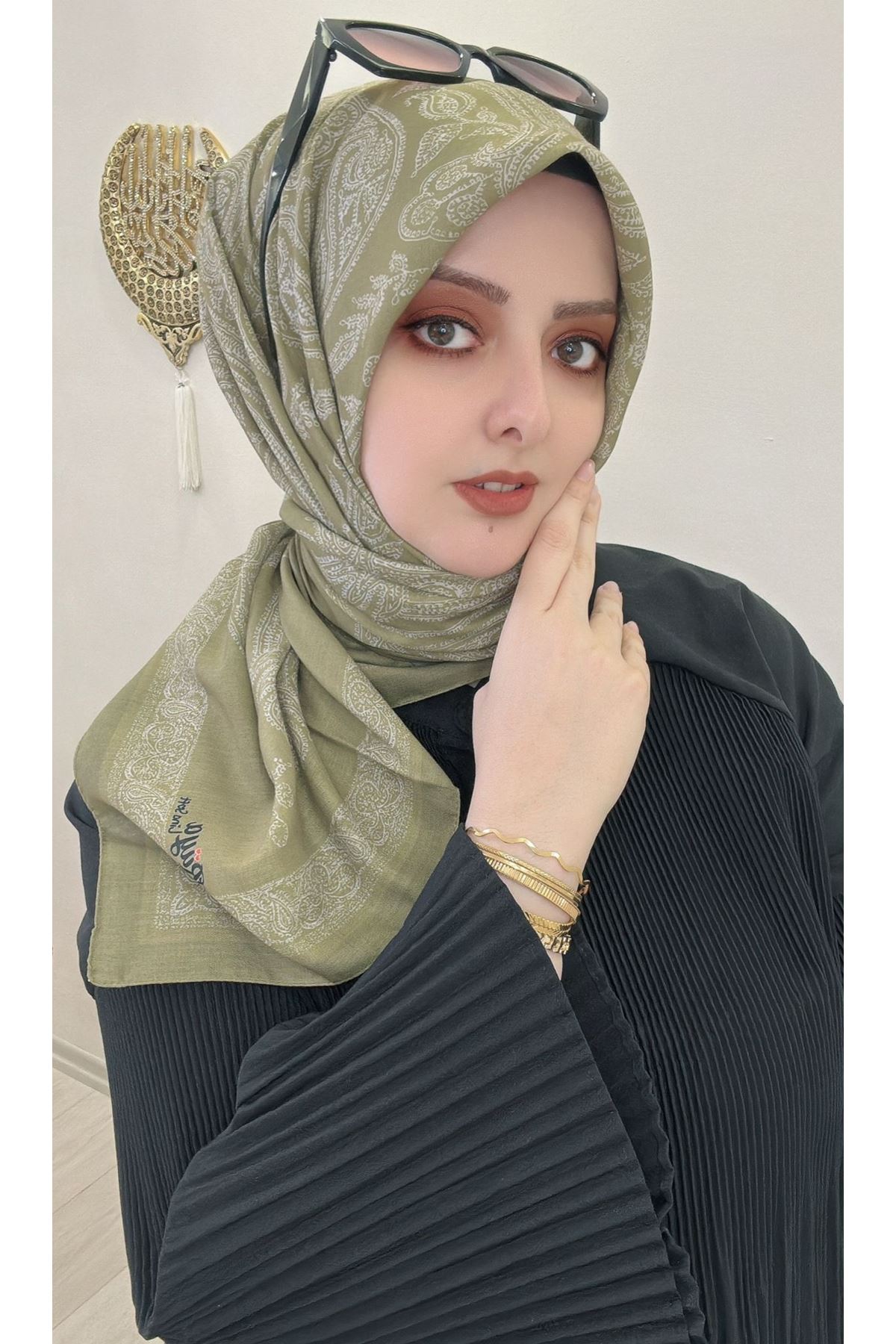 Rüya Lina Dantel Desen Soft Eşarp  