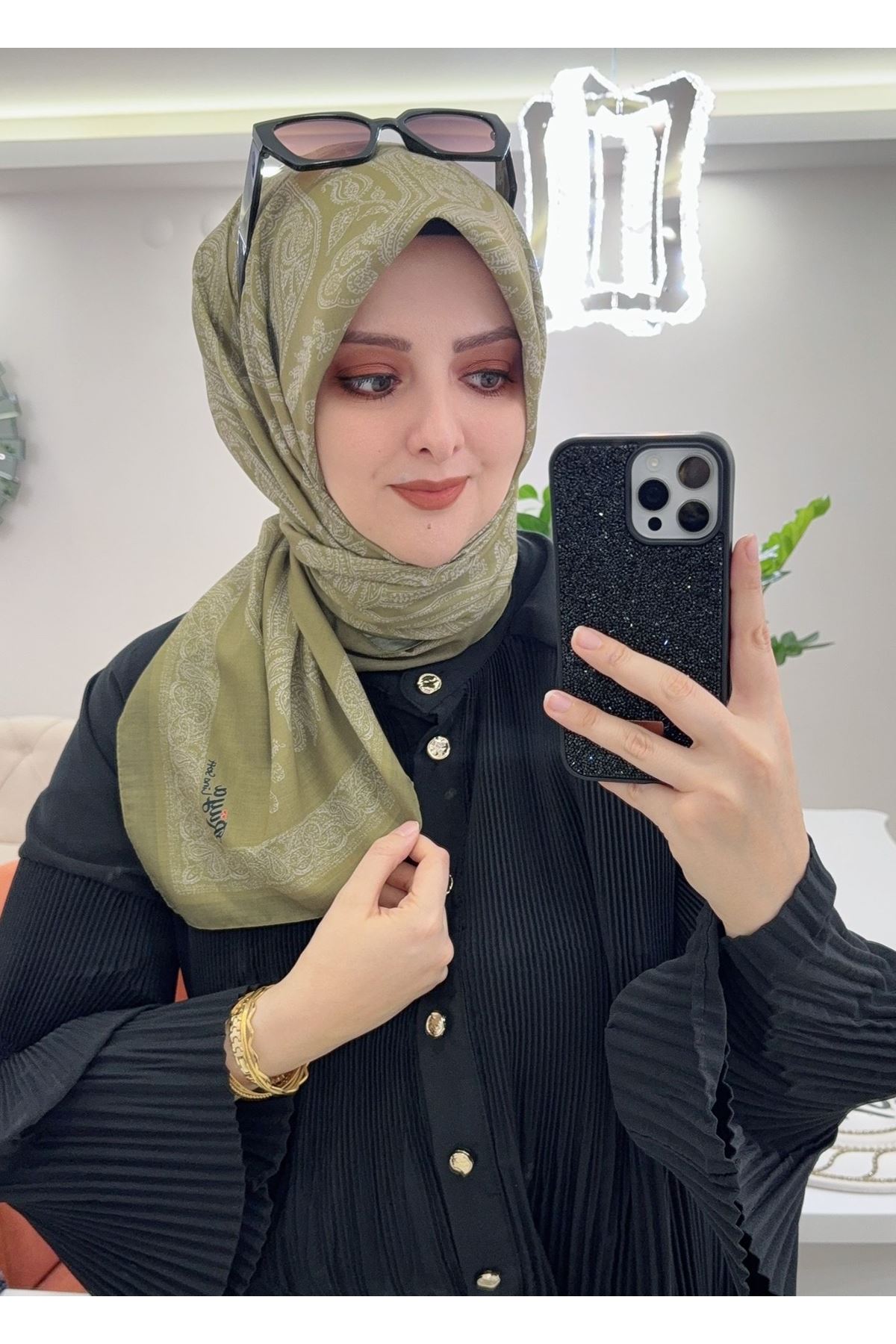 Rüya Lina Dantel Desen Soft Eşarp  