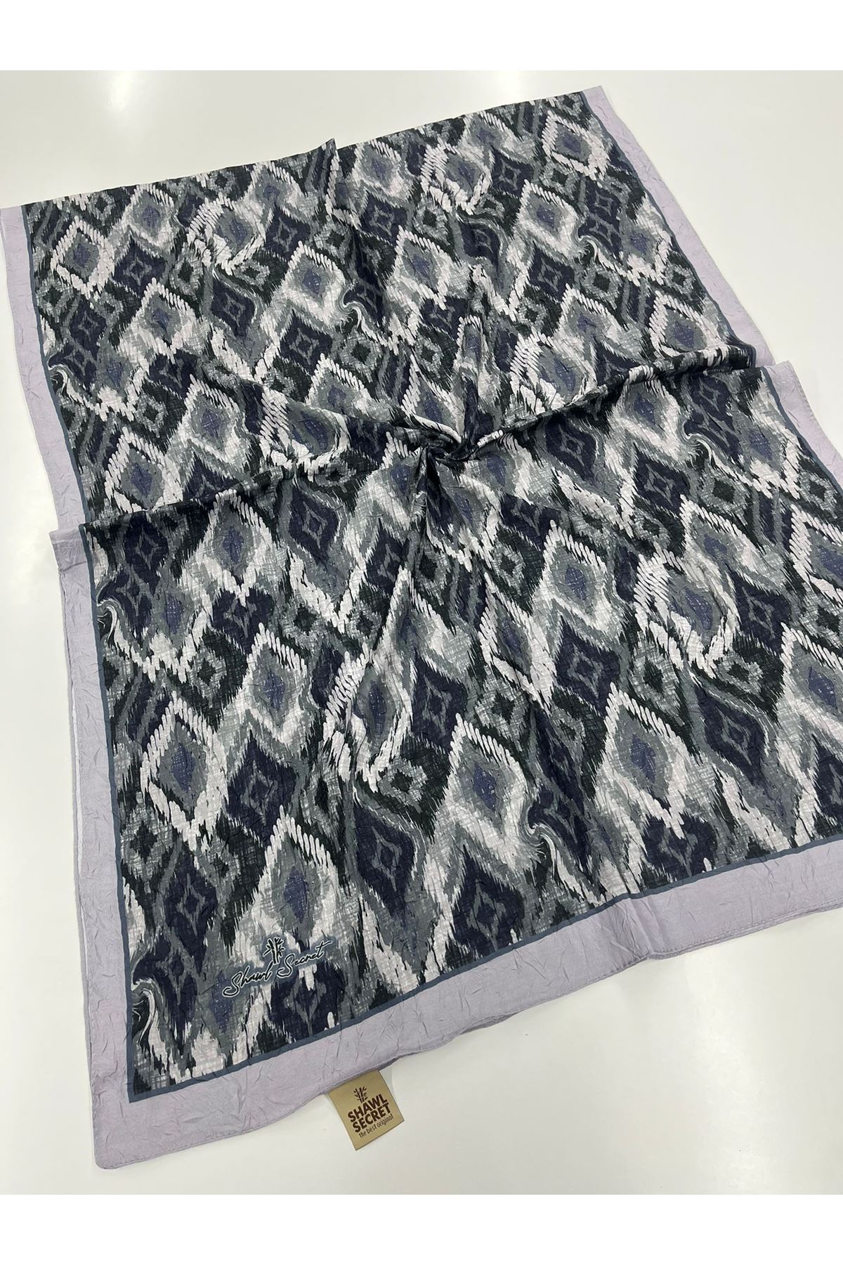 Retro Desen Kraş Şal