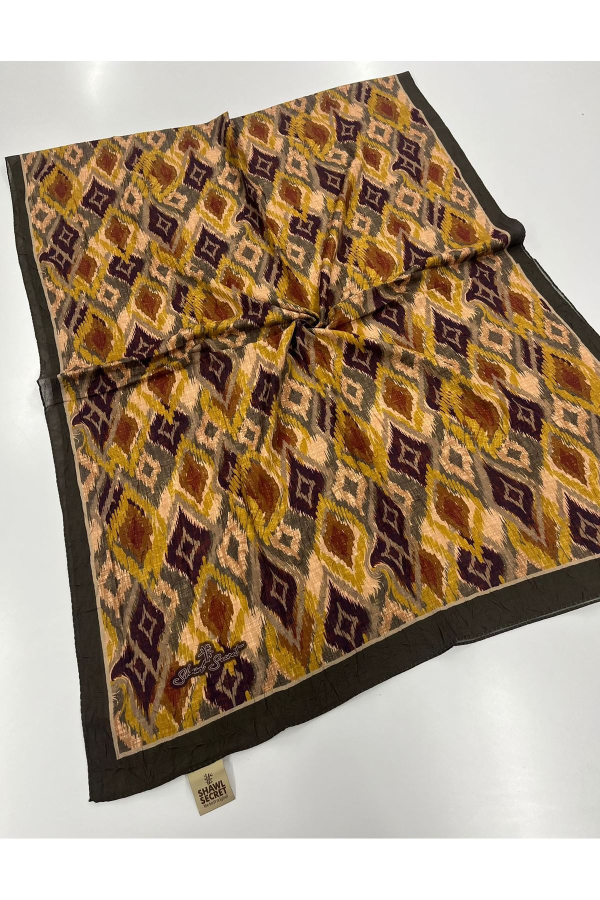 Retro Desen Kraş Şal