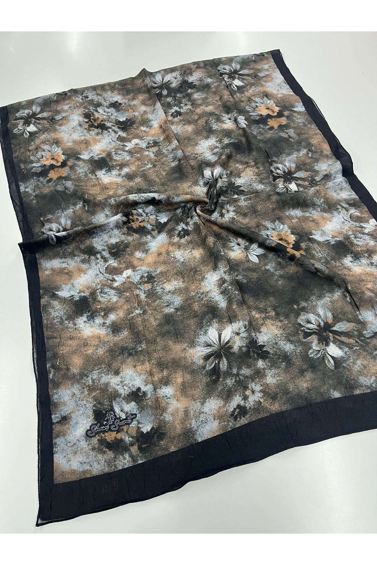 Yaprak Desen Kraş Şal 