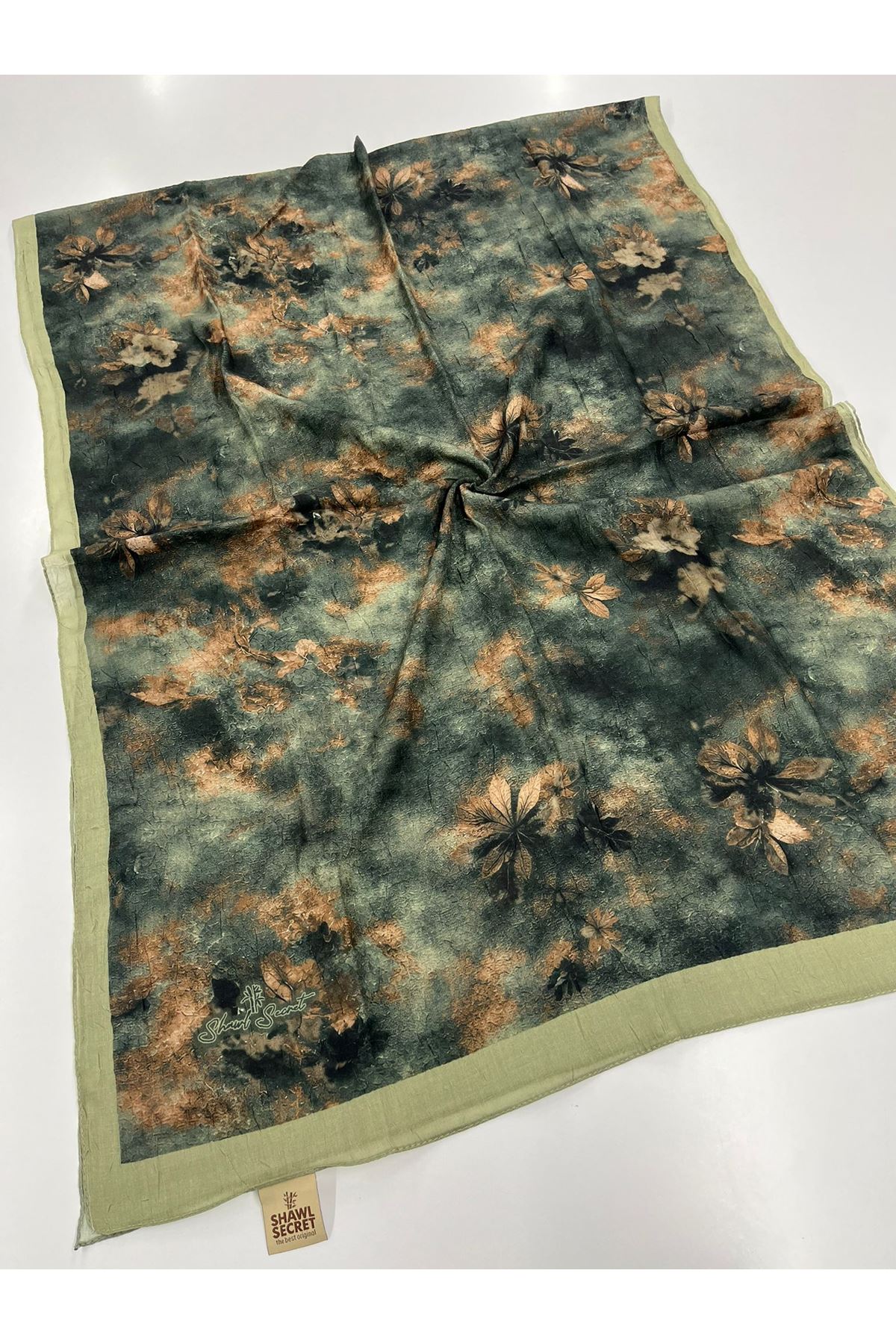 Yaprak Desen Kraş Şal 