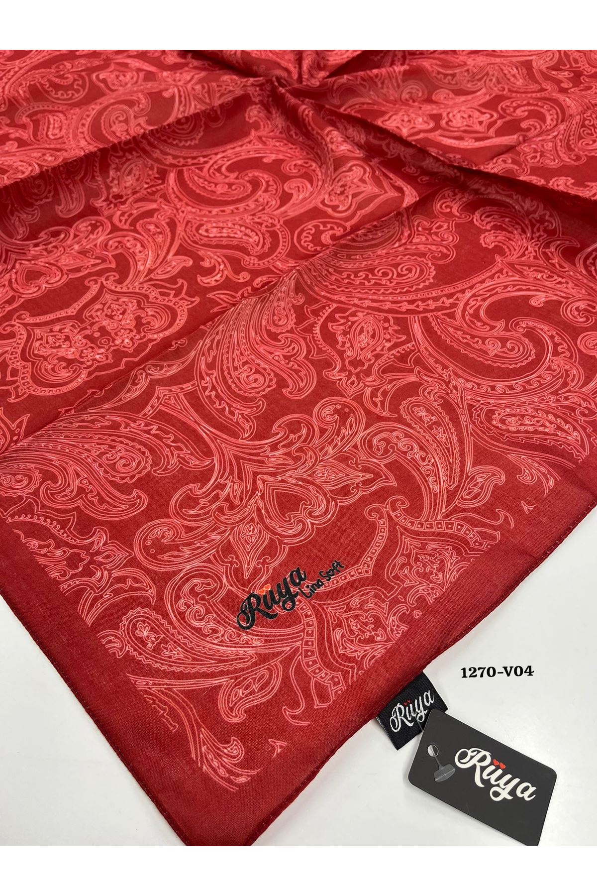 Rüya Lina Etnik Desen Soft Eşarp Kod: 1270 - V04