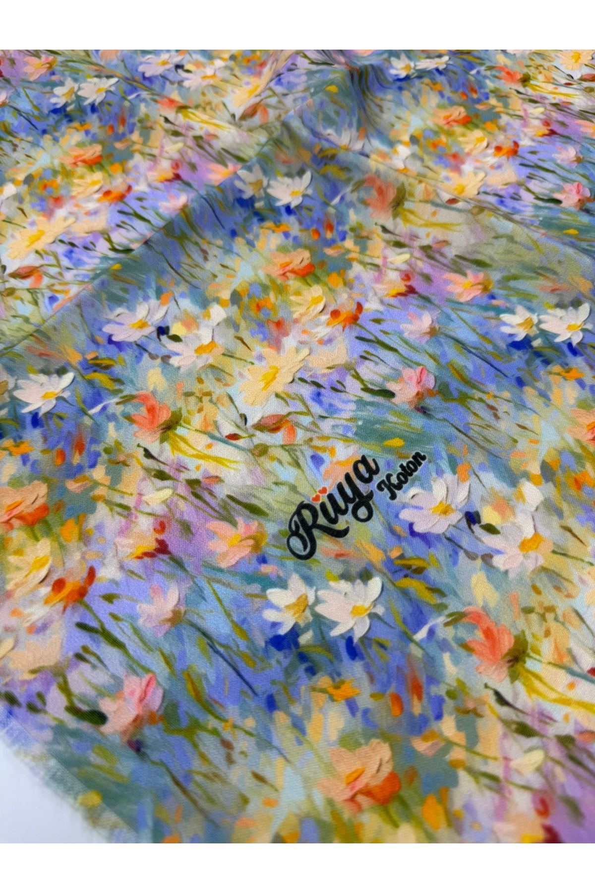 Rüya Koton Eşarp Mini Papatya Modeli 