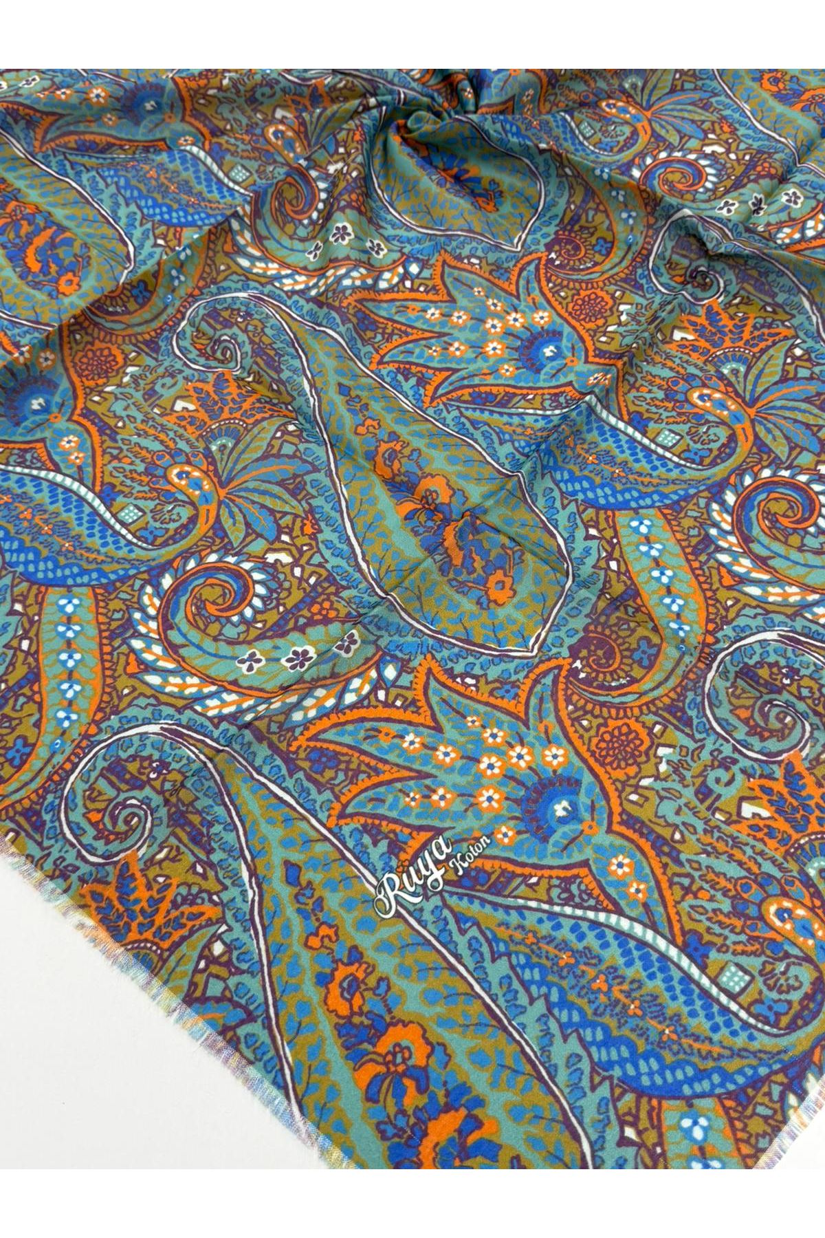 Rüya Koton Eşarp Etnik Desen