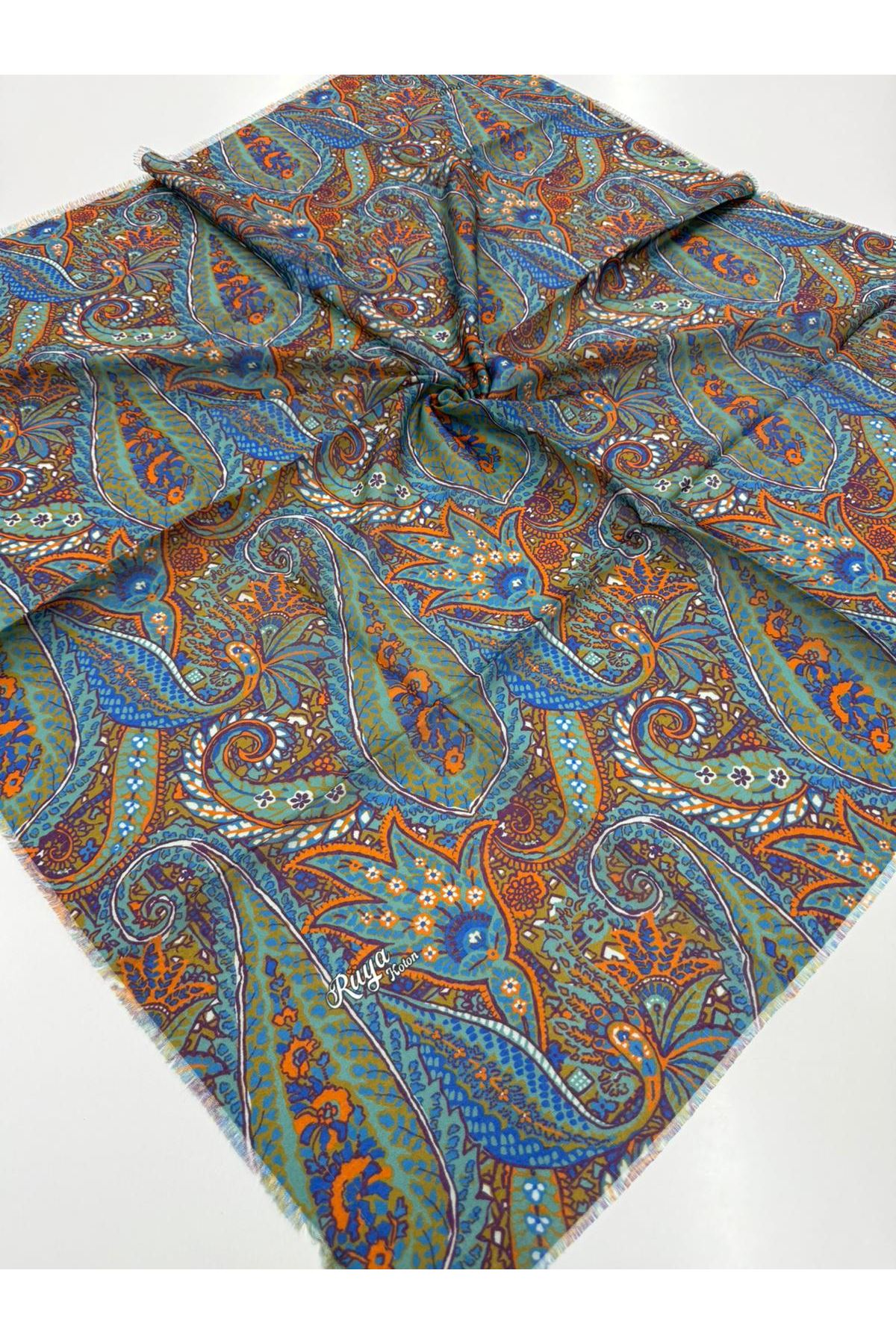 Rüya Koton Eşarp Etnik Desen