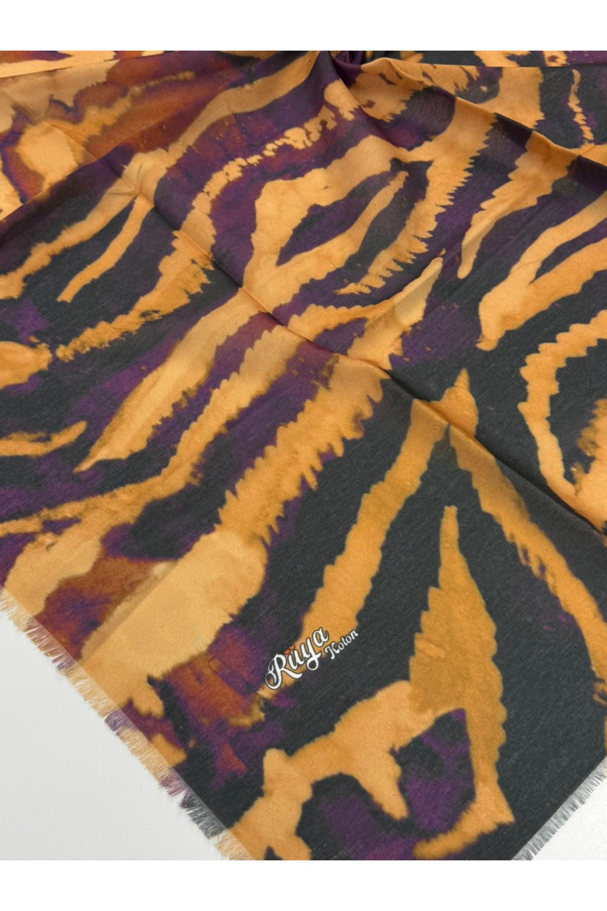 Rüya Koton Eşarp Zebra Modeli