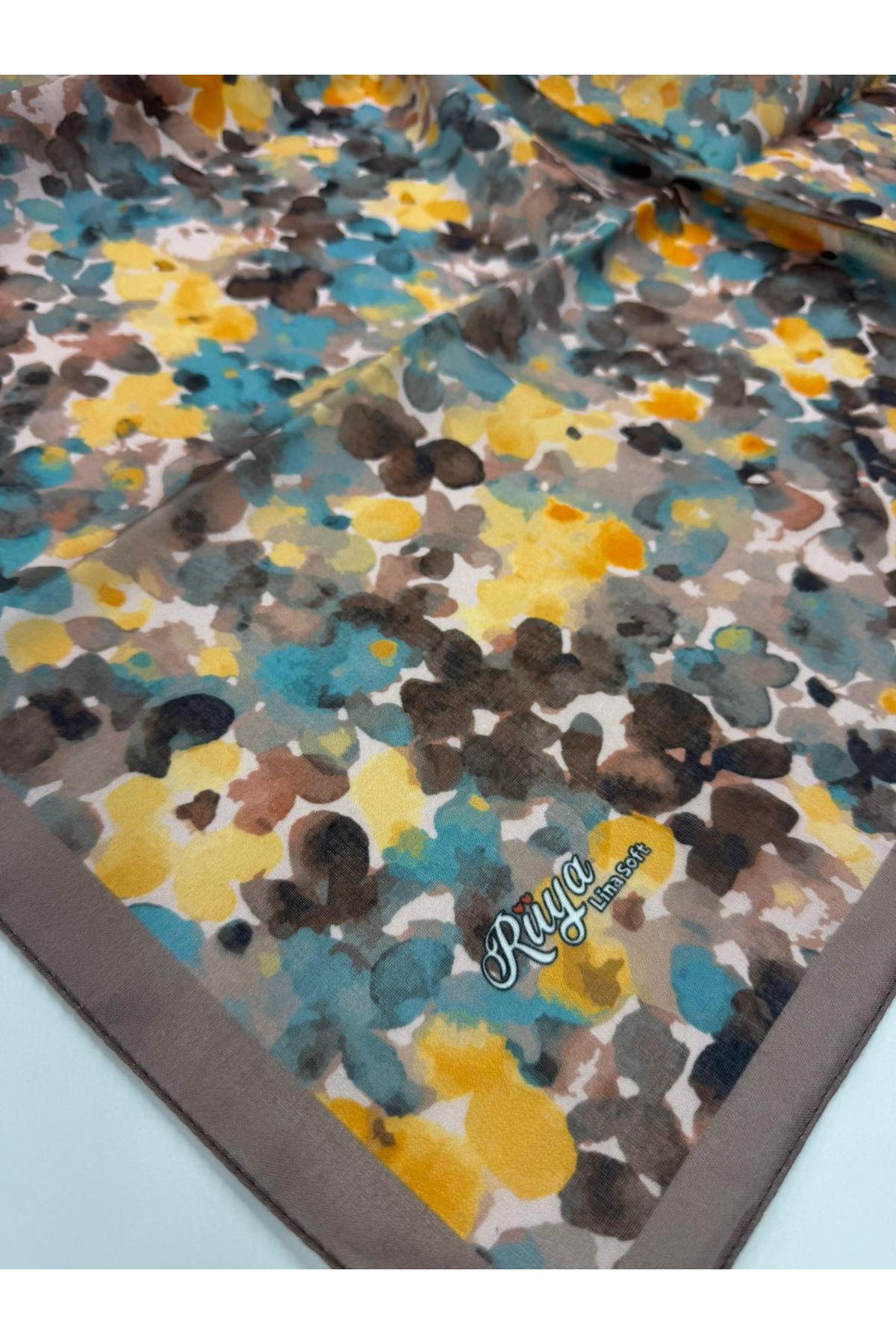 Rüya Lina Bahar Desen Soft Eşarp Kod: 3865 - V13