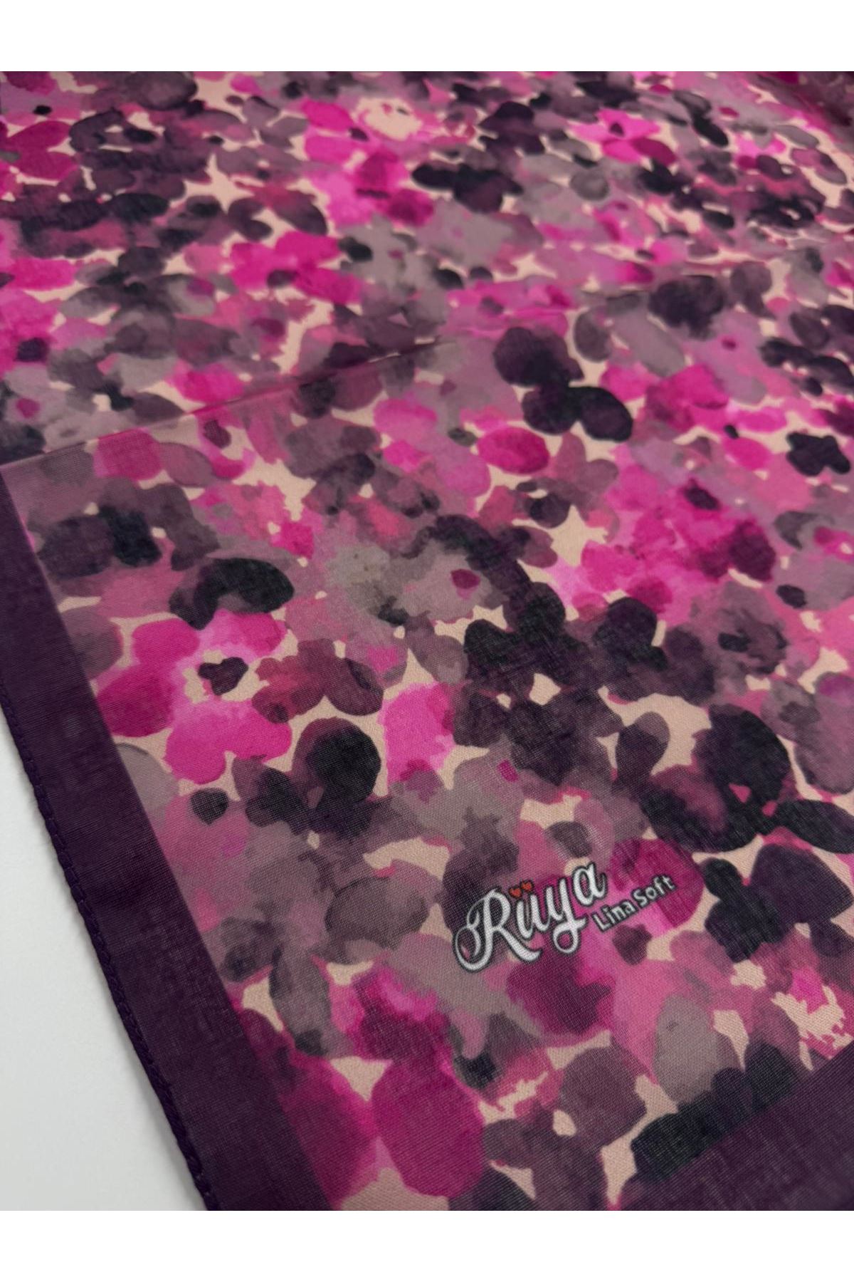Rüya Lina Bahar Desen Soft Eşarp Kod: 3865 - V27