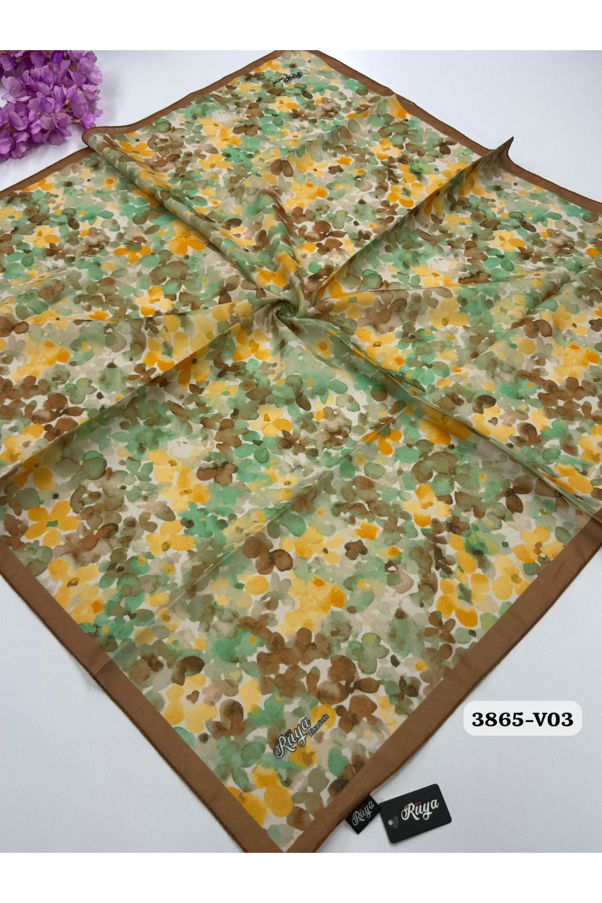 Rüya Lina Bahar Desen Soft Eşarp Kod: 3865 - V03