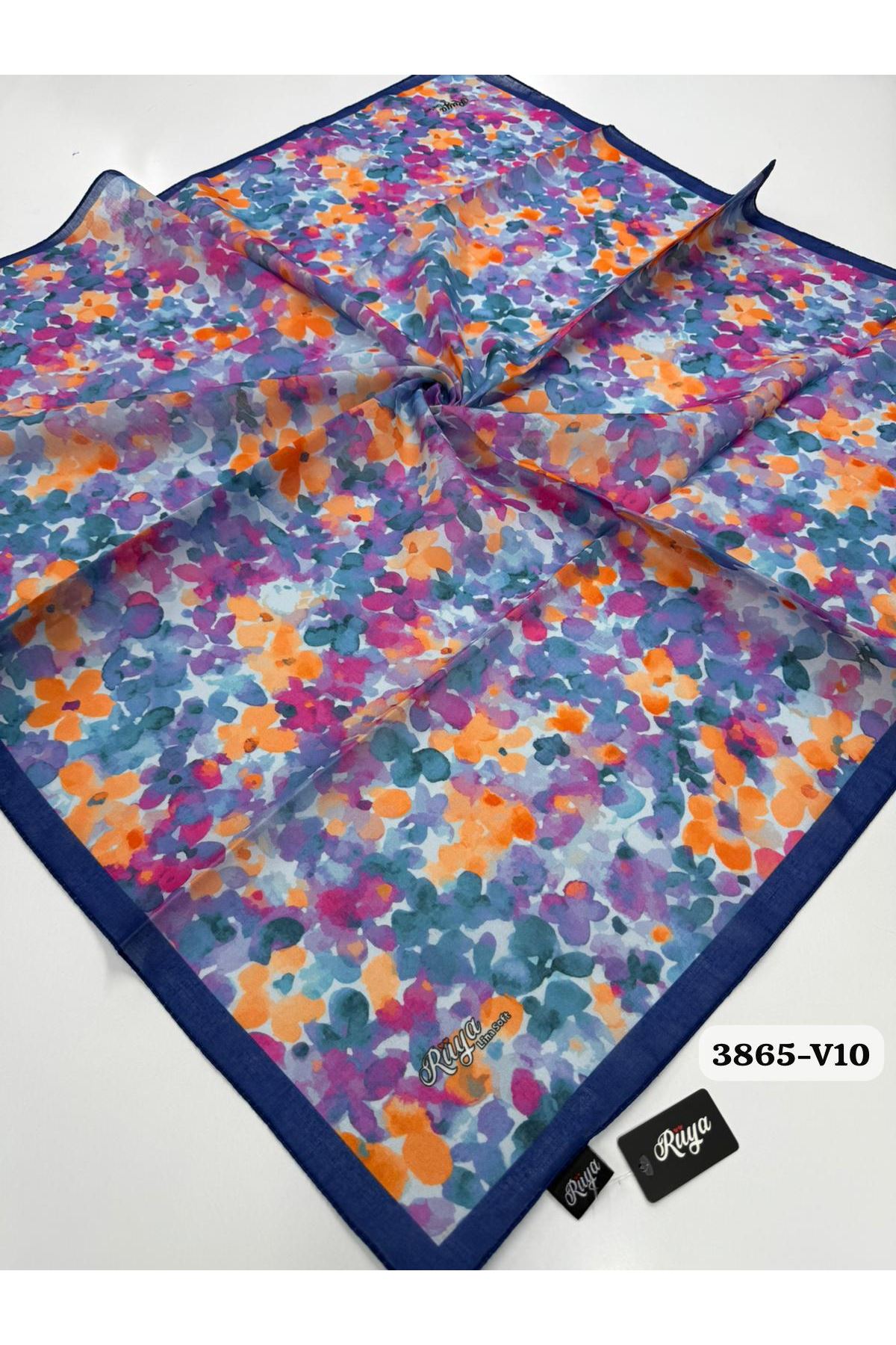 Rüya Lina Bahar Desen Soft Eşarp Kod: 3865 - V10