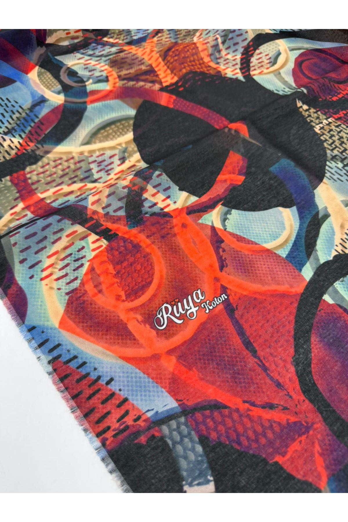 Rüya Koton Eşarp Halka Modeli     
