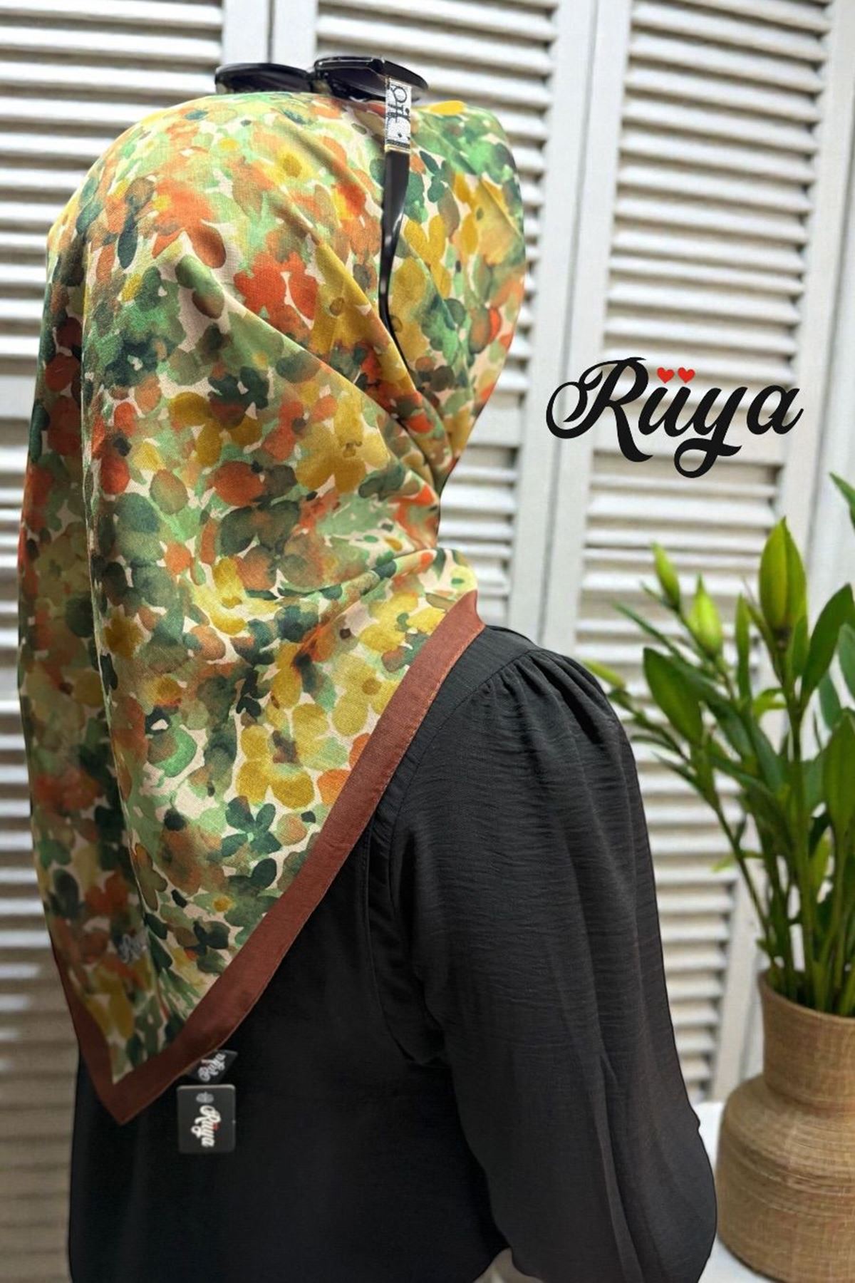 Rüya Lina Bahar Desen Soft Eşarp Kod: 3865 - V19