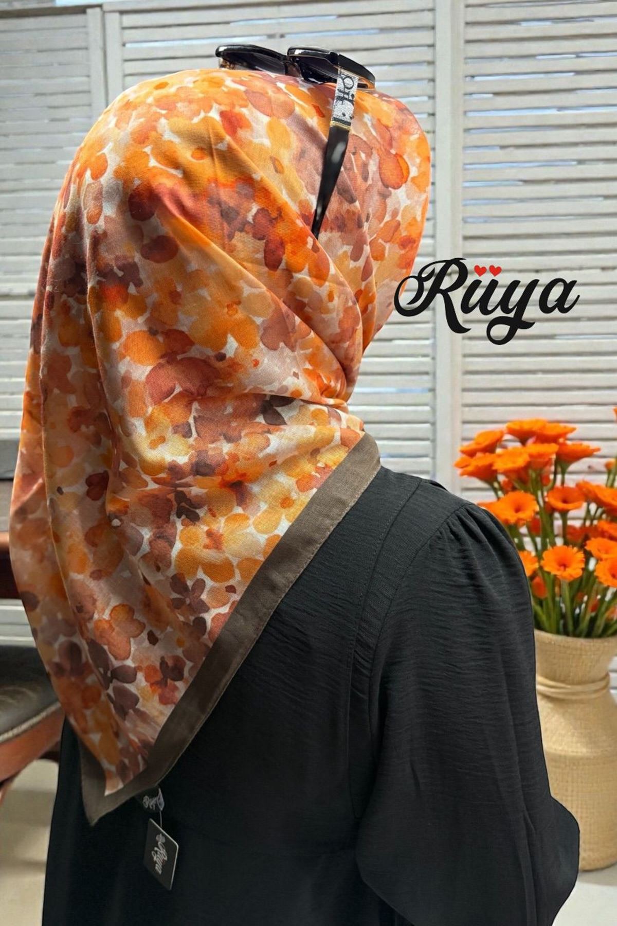 Rüya Lina Bahar Desen Soft Eşarp Kod: 3865 - V02