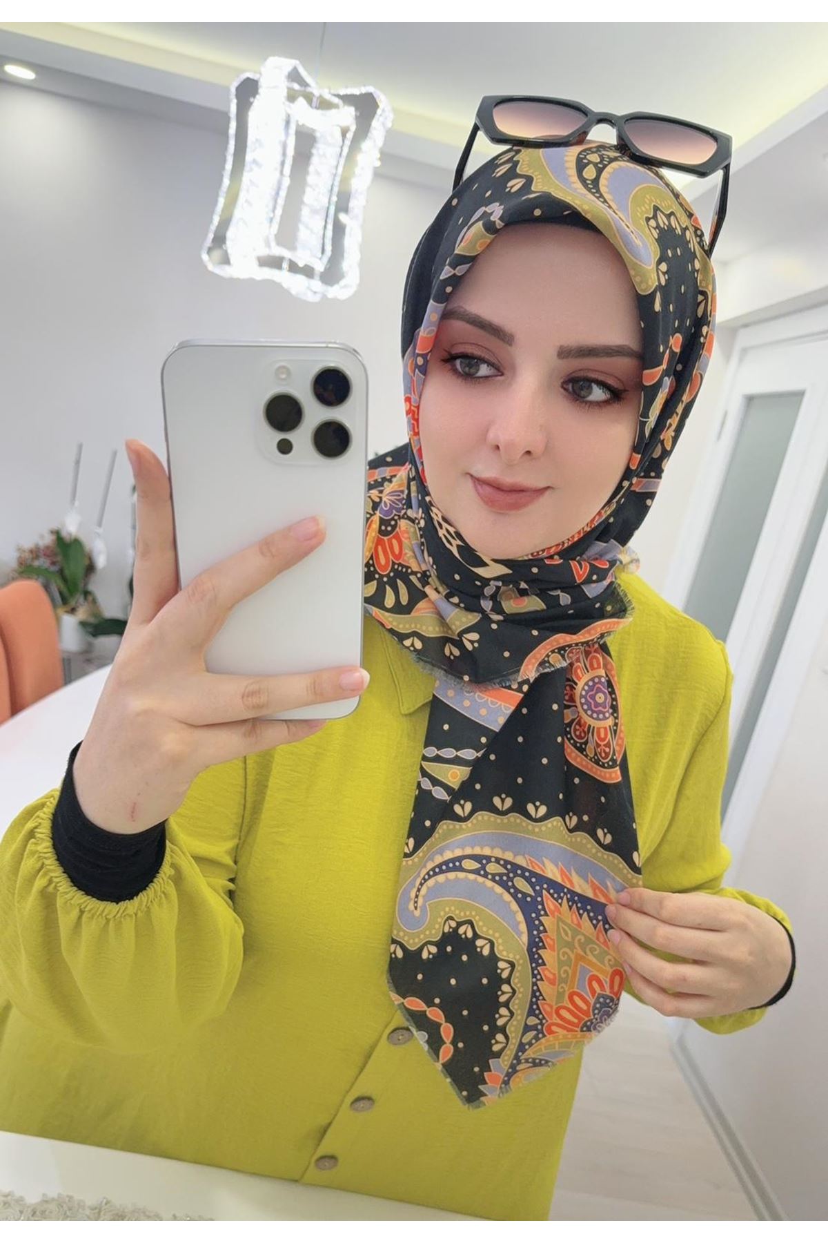 Rüya Koton Eşarp Güneş Modeli      