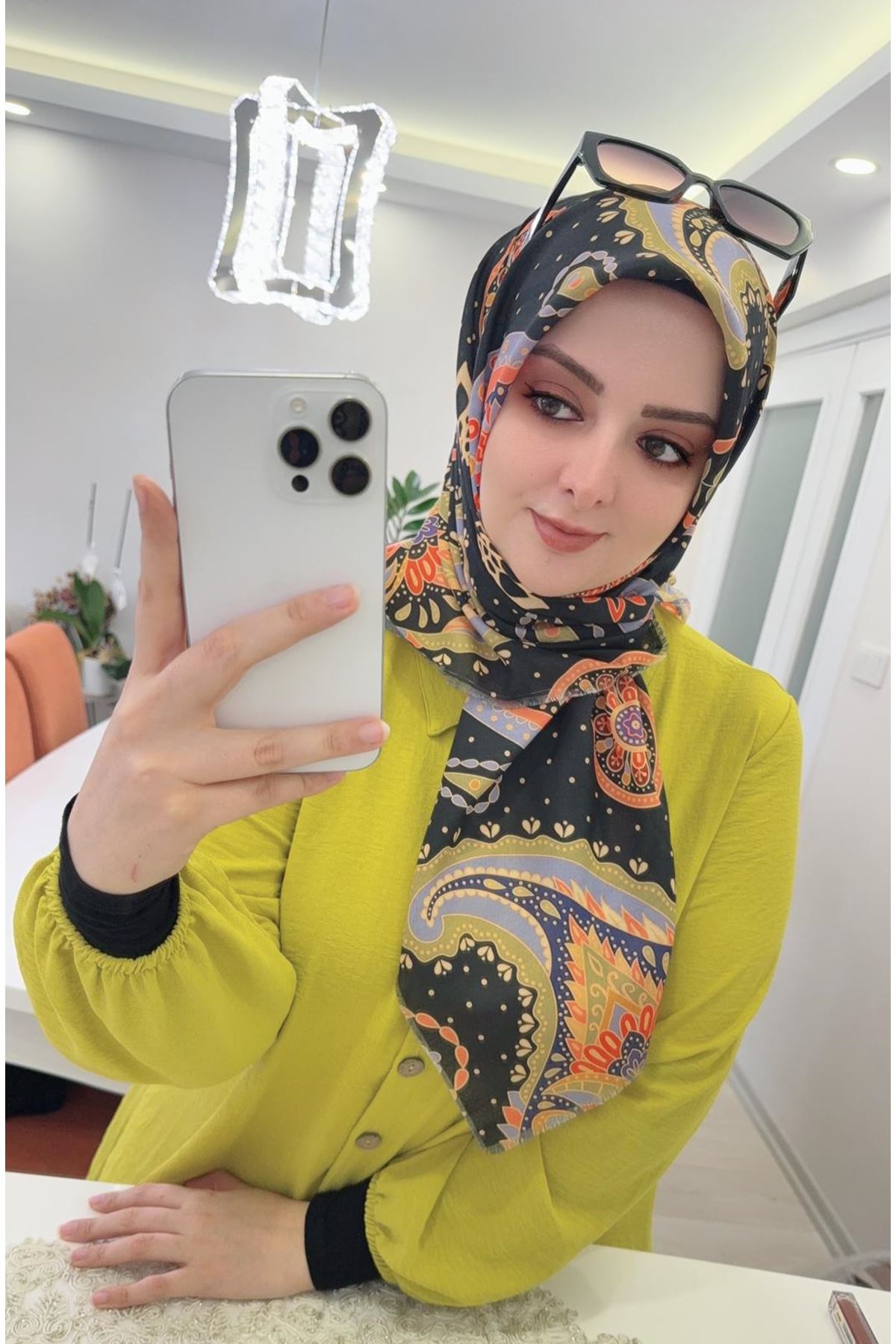 Rüya Koton Eşarp Güneş Modeli      