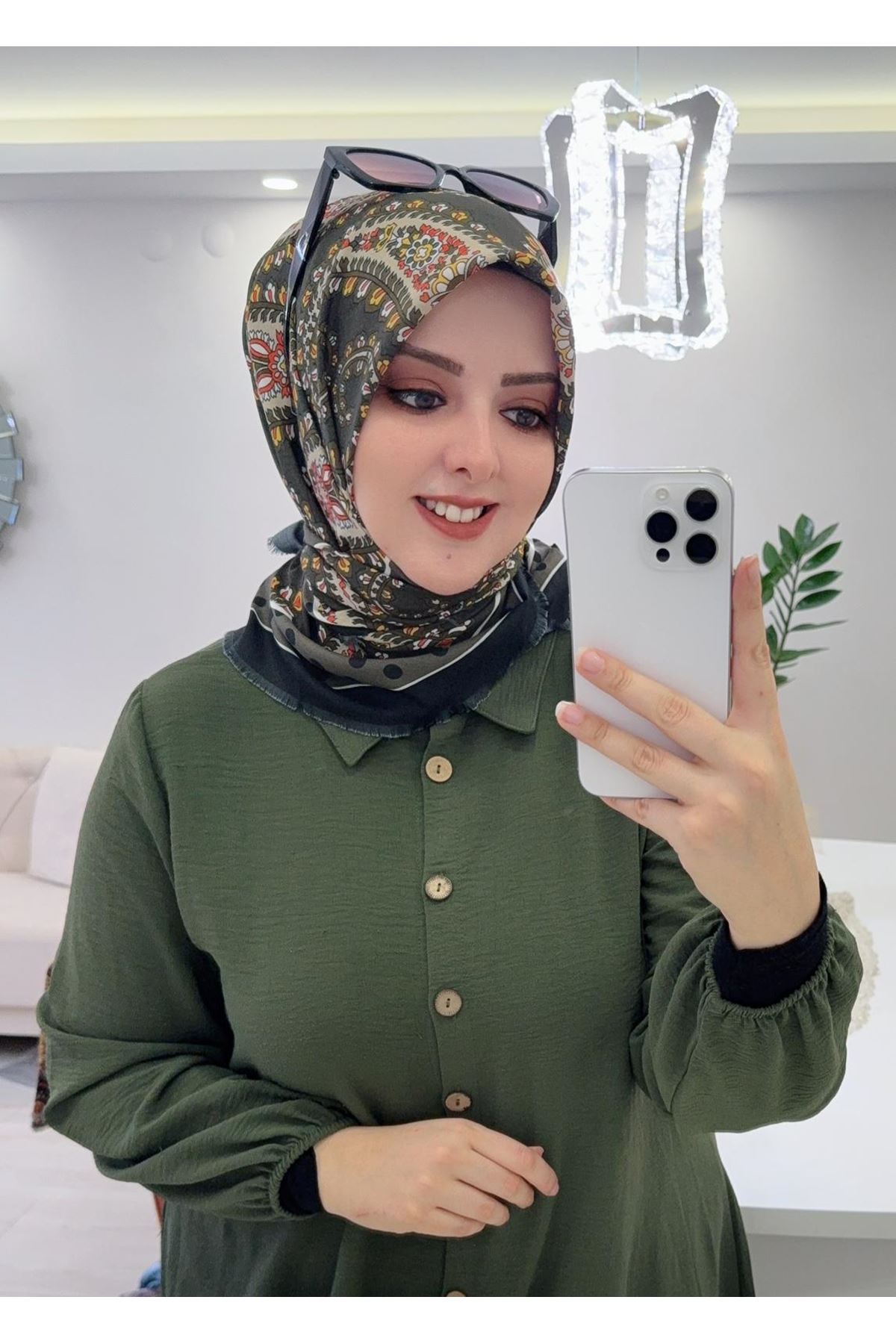 Rüya Koton Eşarp Saren Desen