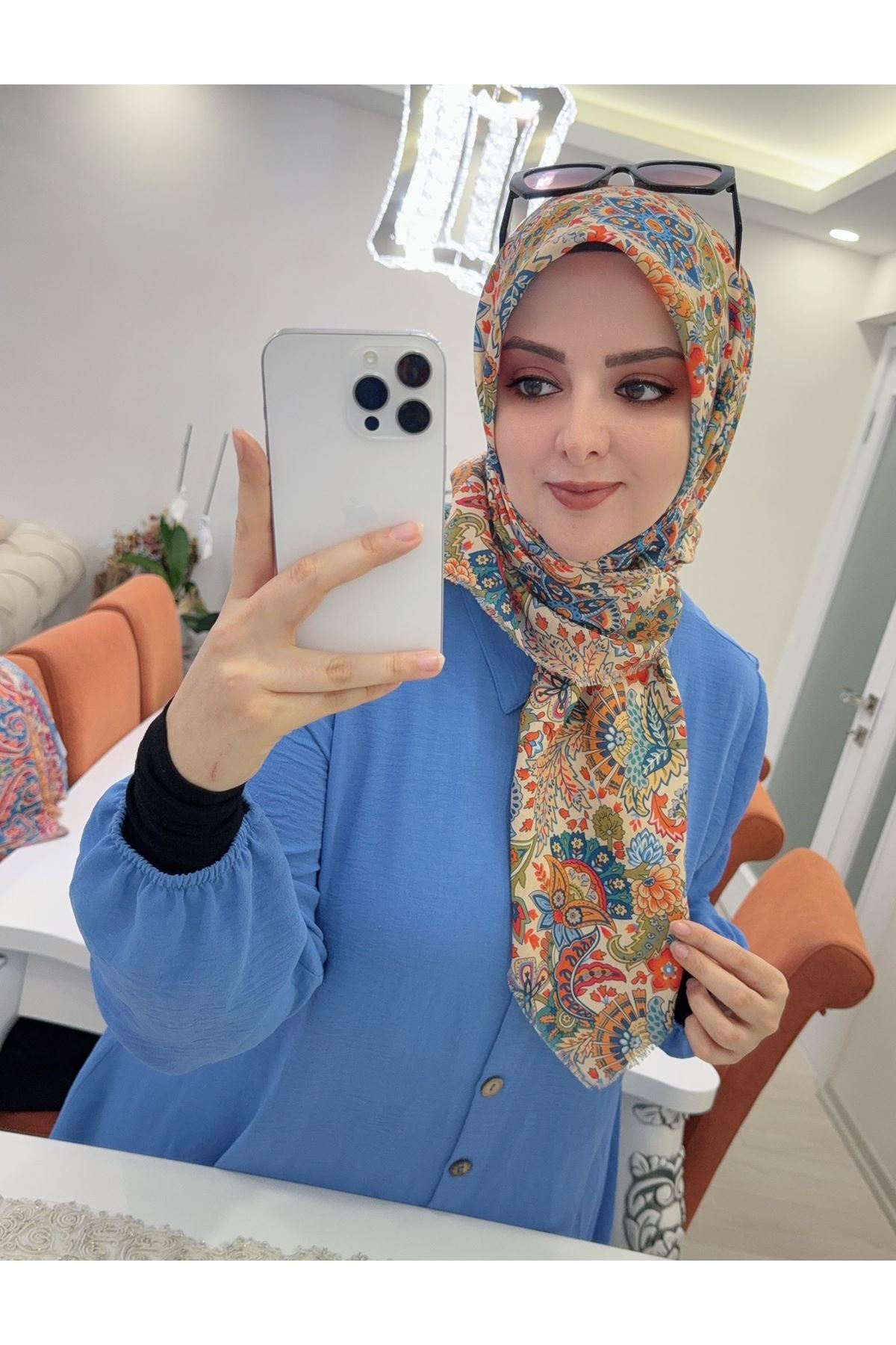 Rüya Koton Eşarp Balca Modeli   
