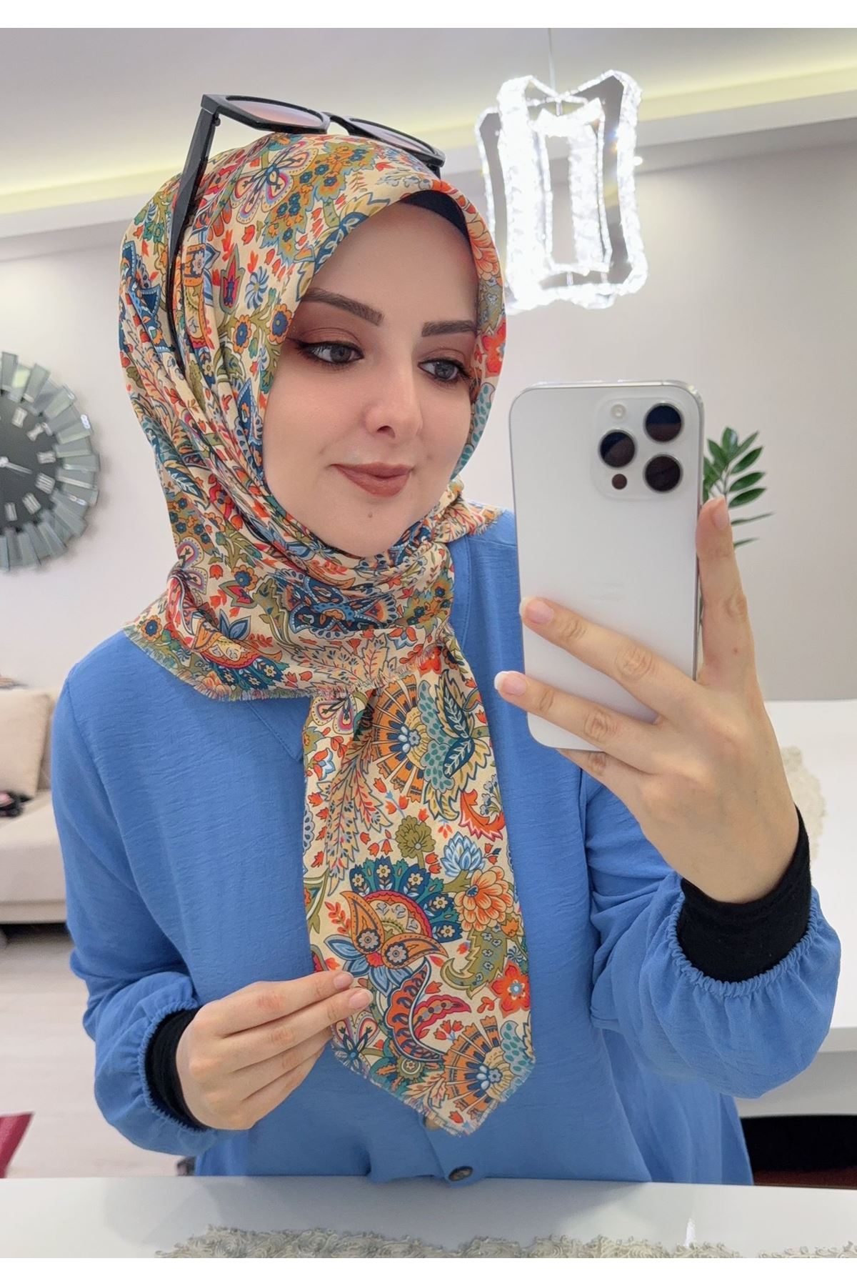 Rüya Koton Eşarp Balca Modeli   