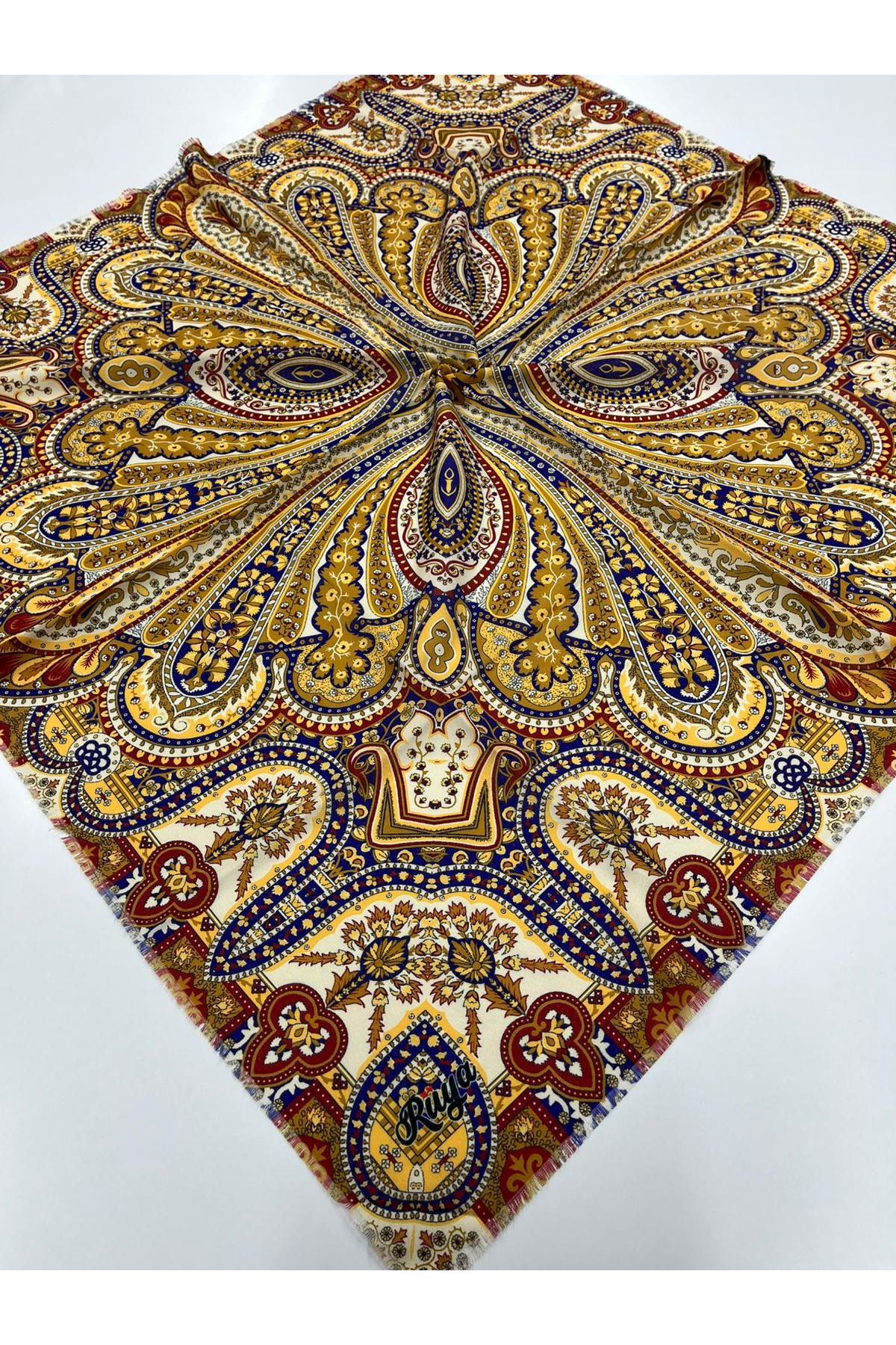 Rüya Koton Eşarp Etnik Desen