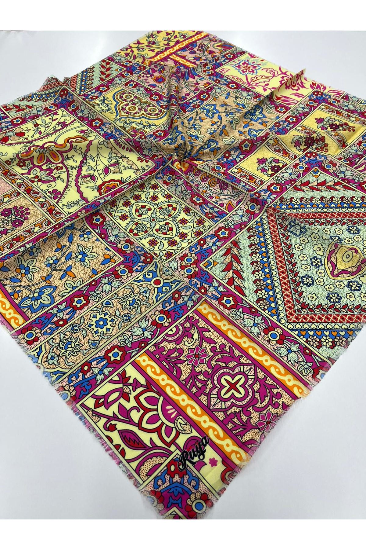 Rüya Koton Eşarp Etnik Desen