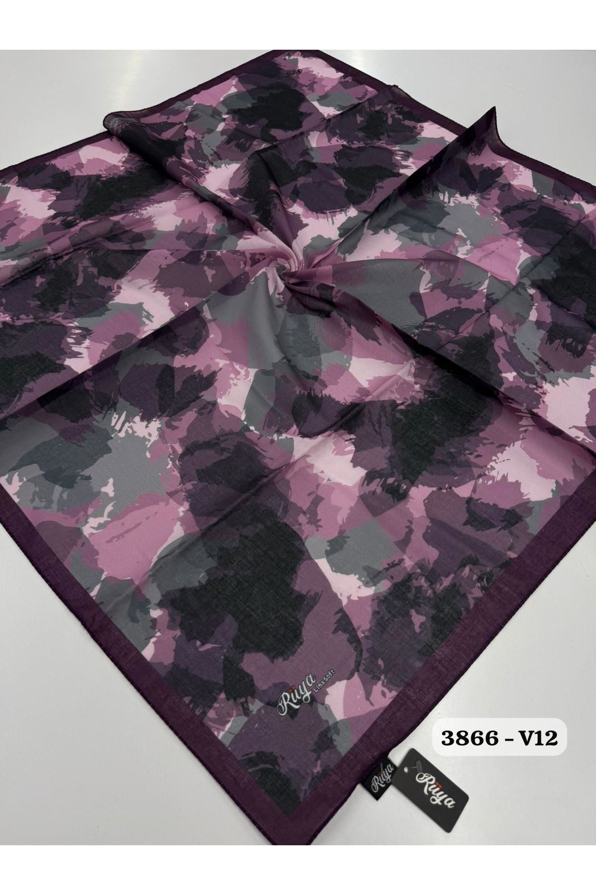 Rüya Lina Nisa Desen Soft Eşarp Kod: 3866 - V12
