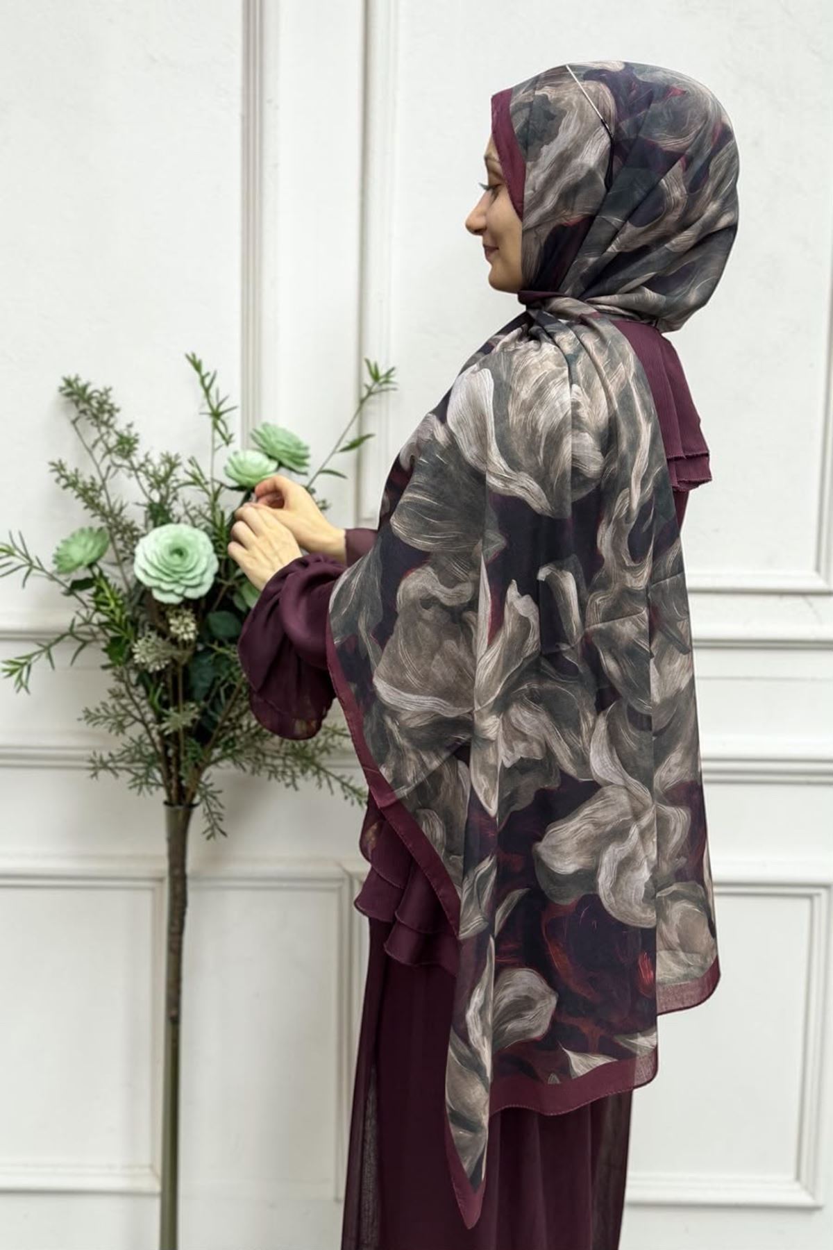  Rüya Batik Desen Aura Soft Şal Kod: 3348 - V11 