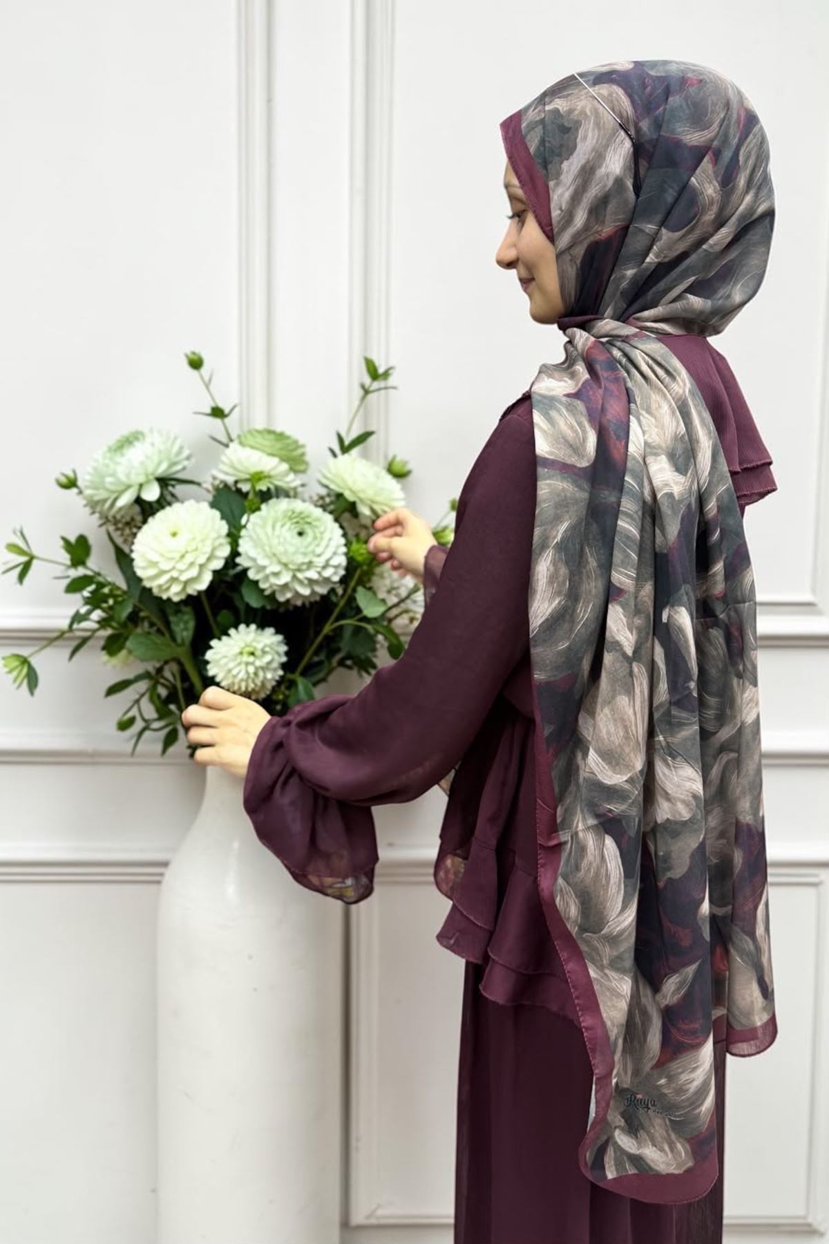  Rüya Batik Desen Aura Soft Şal Kod: 3348 - V11 