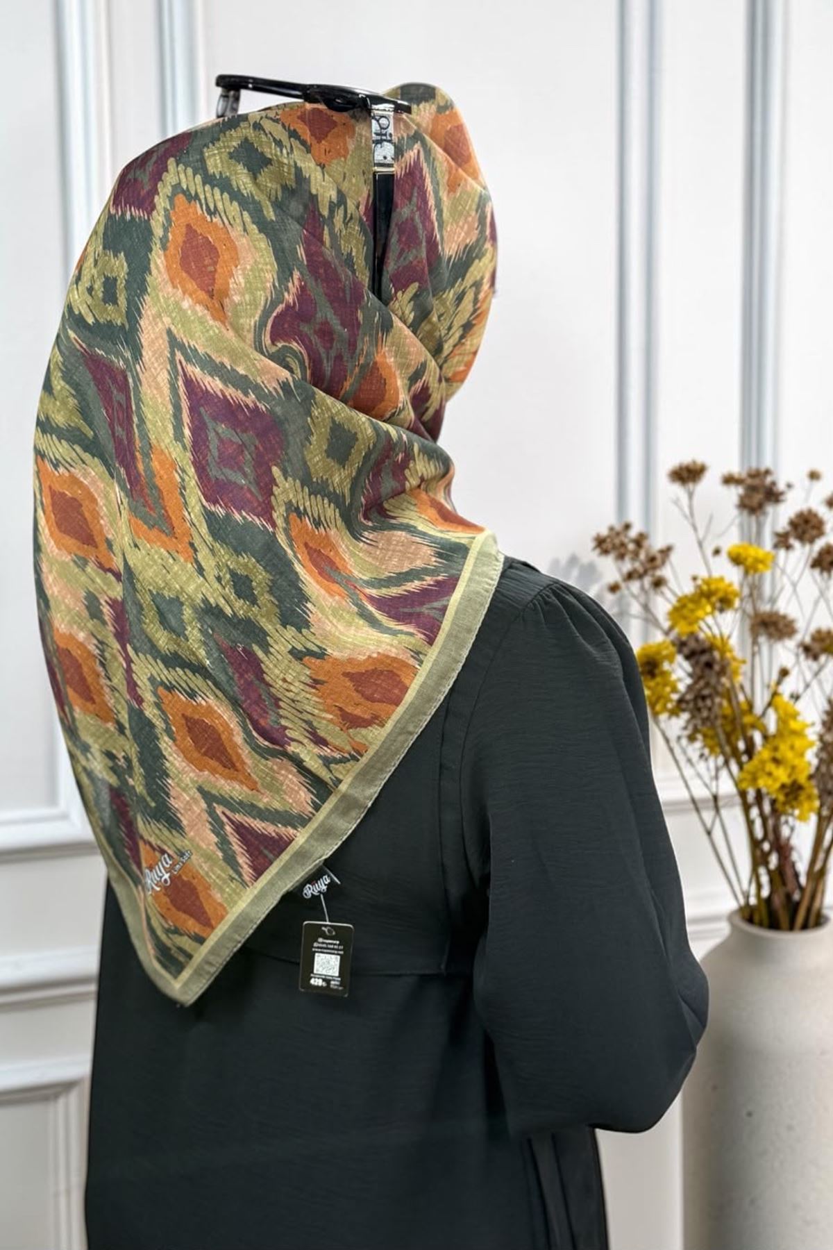 Rüya Lina Retro Desen Soft Eşarp 