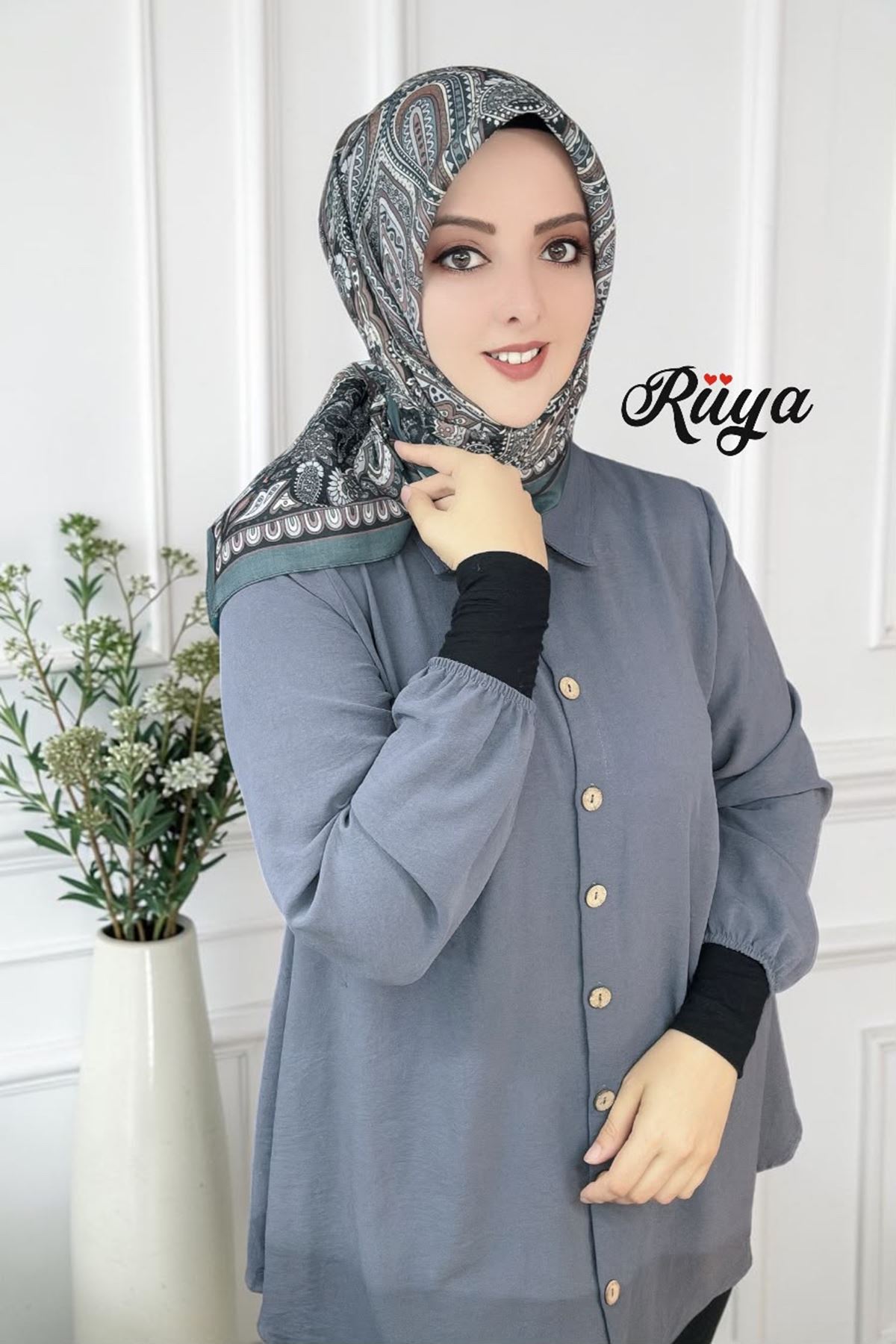 Rüya Lina Etnik Etro Desen Soft Eşarp Kod : 3225