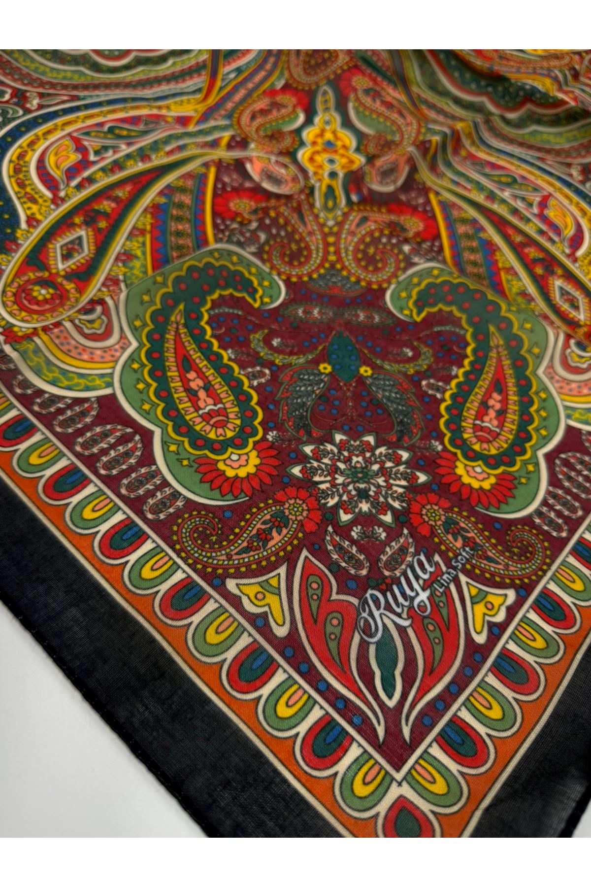 Rüya Lina Etnik Etro Desen Soft Eşarp Kod : 3225
