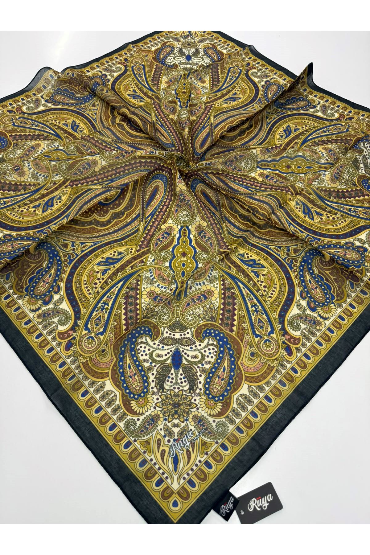 Rüya Lina Etnik Etro Desen Soft Eşarp Kod : 3225