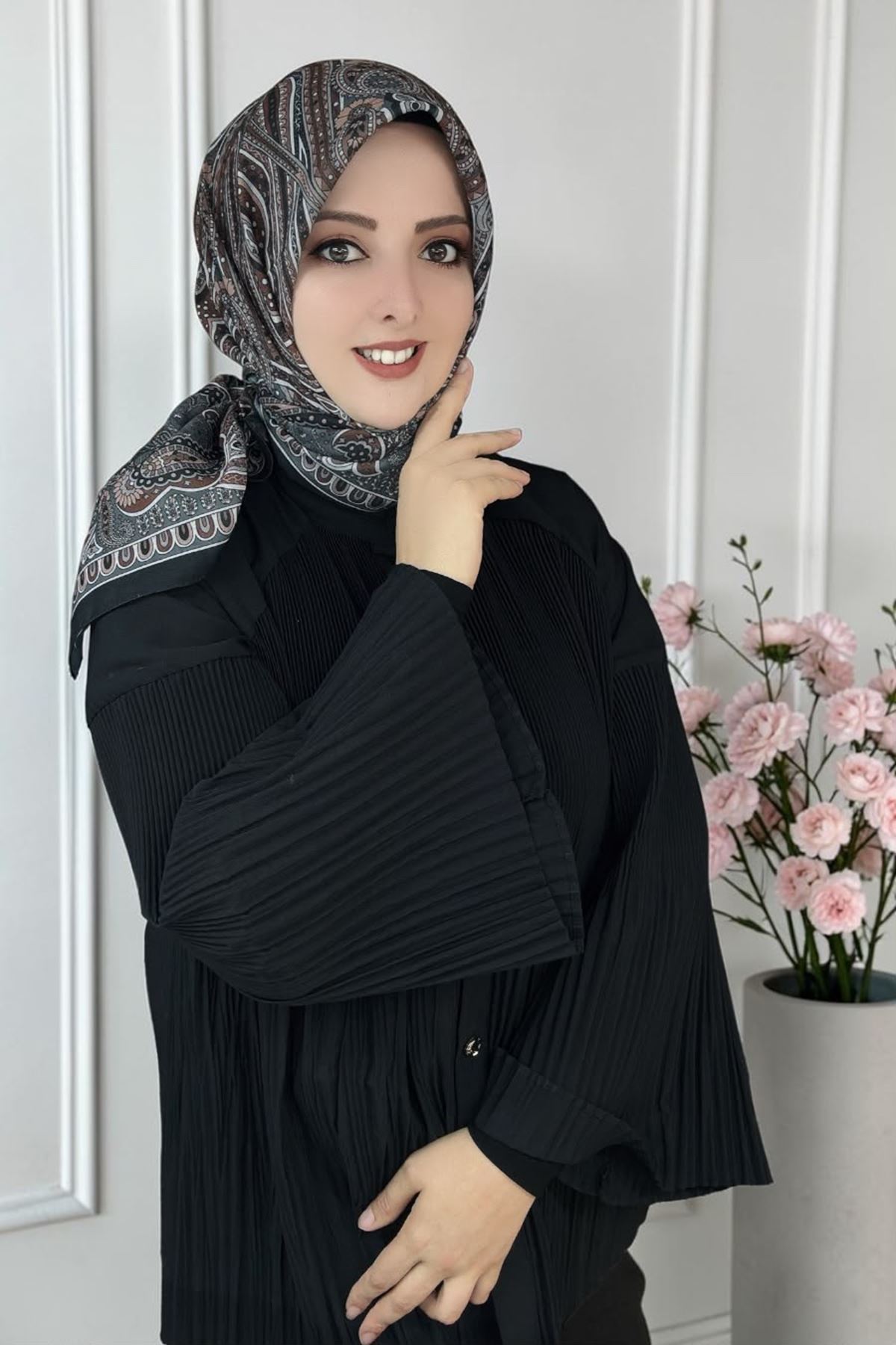 Rüya Lina Etnik Etro Desen Soft Eşarp Kod : 3225