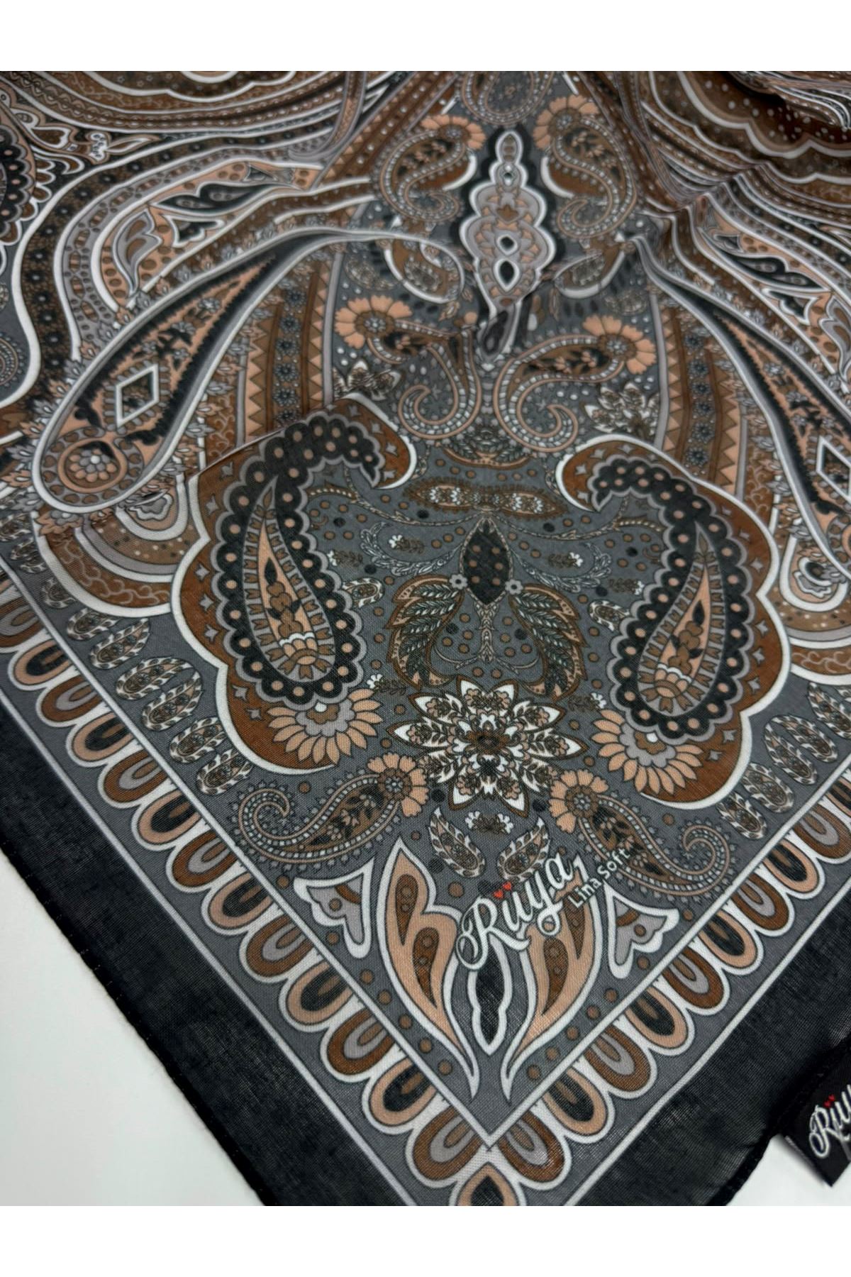 Rüya Lina Etnik Etro Desen Soft Eşarp Kod : 3225