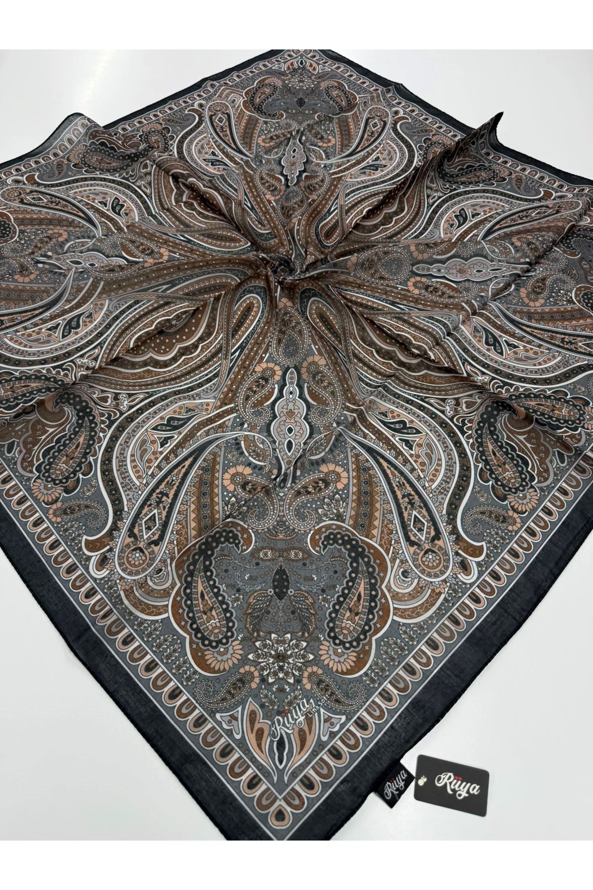Rüya Lina Etnik Etro Desen Soft Eşarp Kod : 3225
