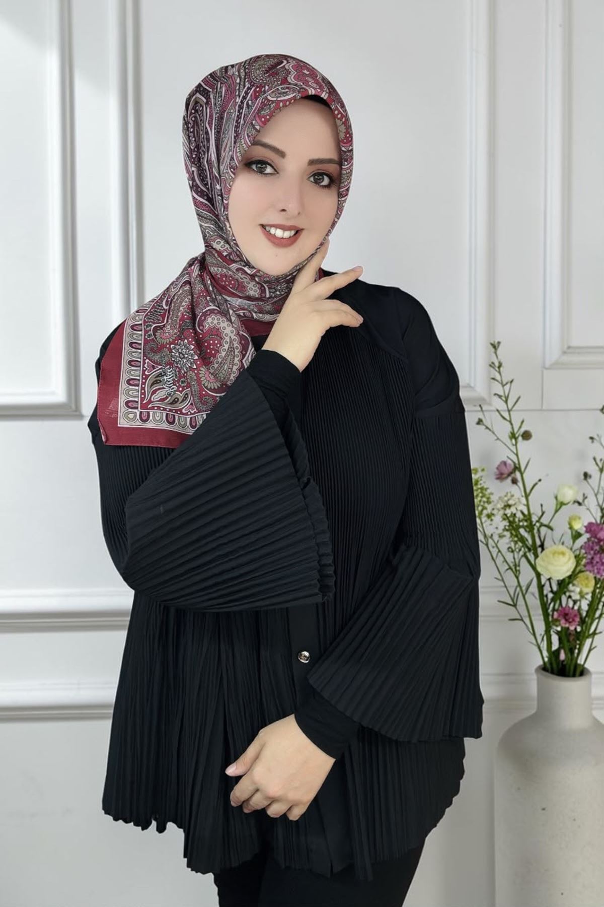 Rüya Lina Etnik Etro Desen Soft Eşarp Kod : 3225