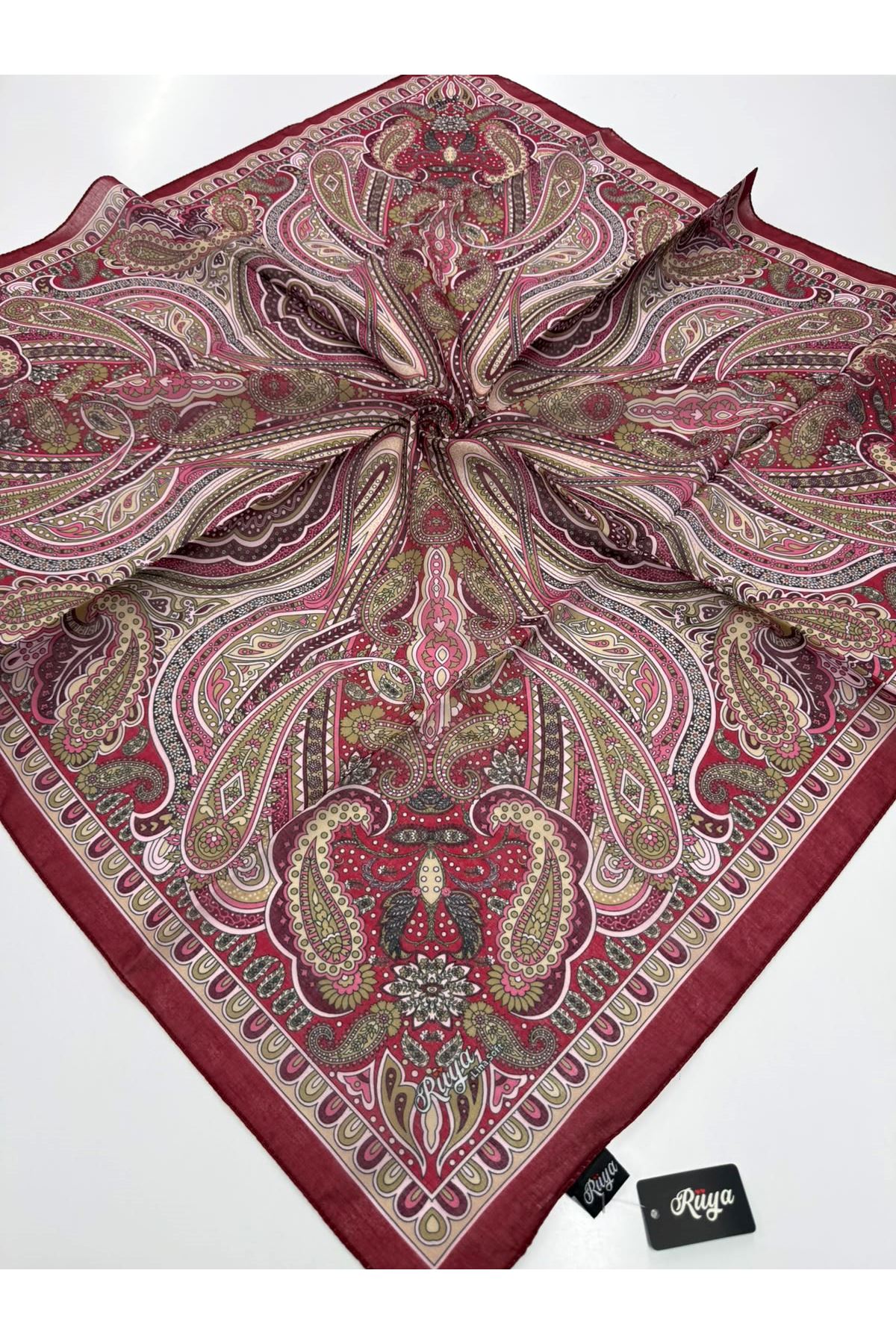 Rüya Lina Etnik Etro Desen Soft Eşarp Kod : 3225