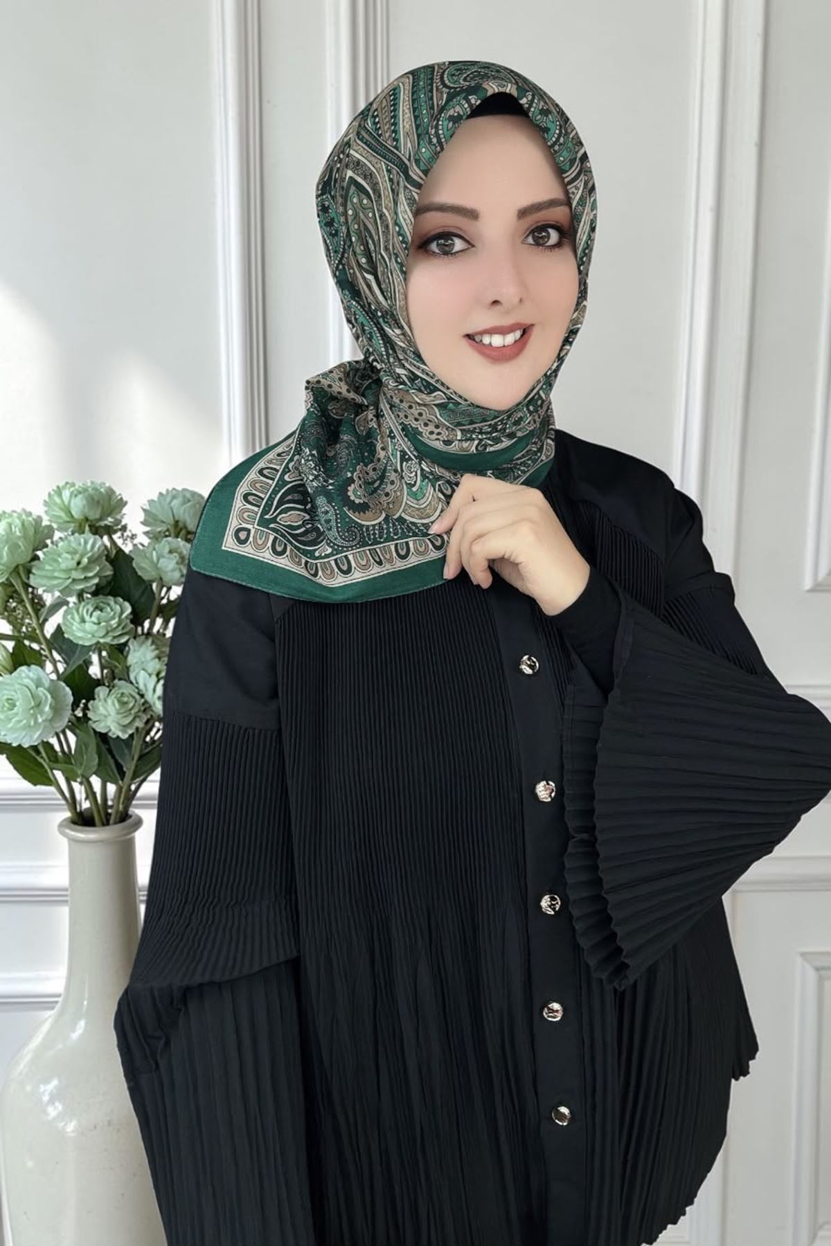 Rüya Lina Etnik Etro Desen Soft Eşarp Kod : 3225